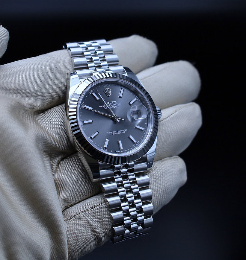 Rolex Datejust 41 Rhodium - LC100 - Revision 2025 - 11/2021 - Jubilee - 126334