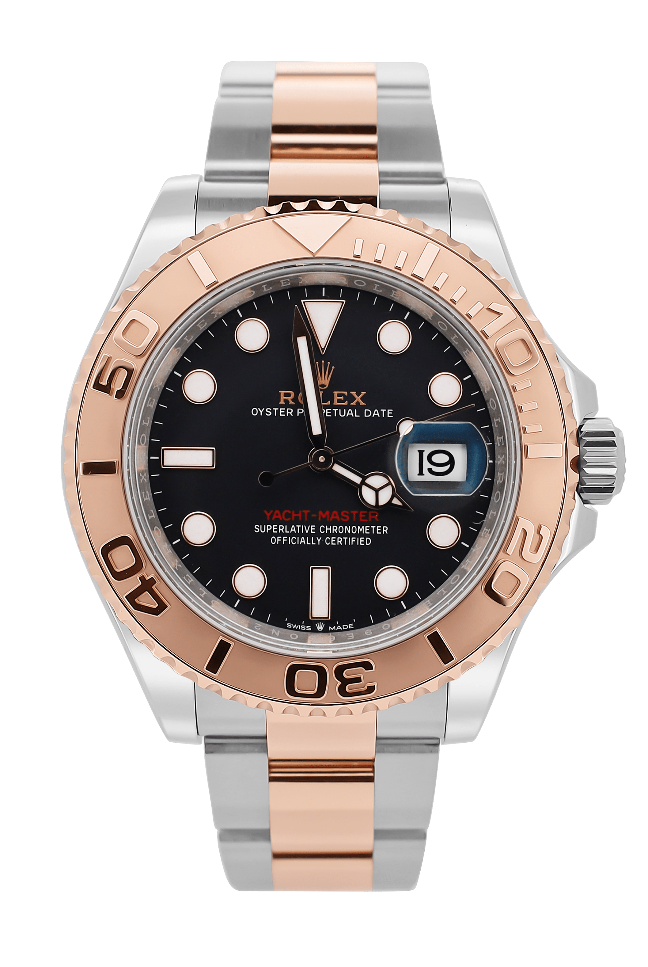 Rolex Yacht-Master 40 Stahl/ Roségold - Schwarz - Fullset - 126621
