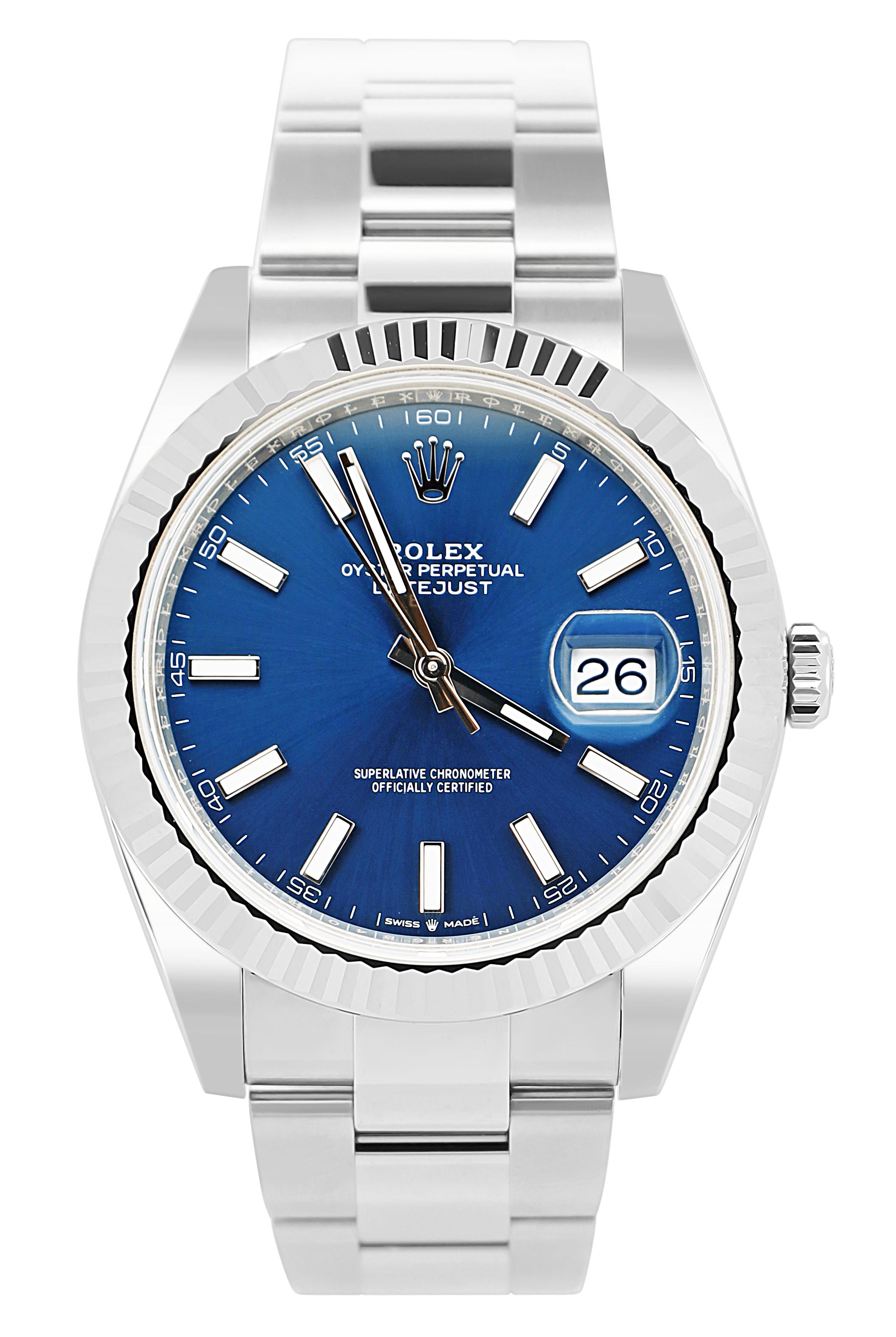 Rolex Datejust 41 Blau - LC100- 10/2023 - Neuwertig - Fullset - Oysterband - 126334