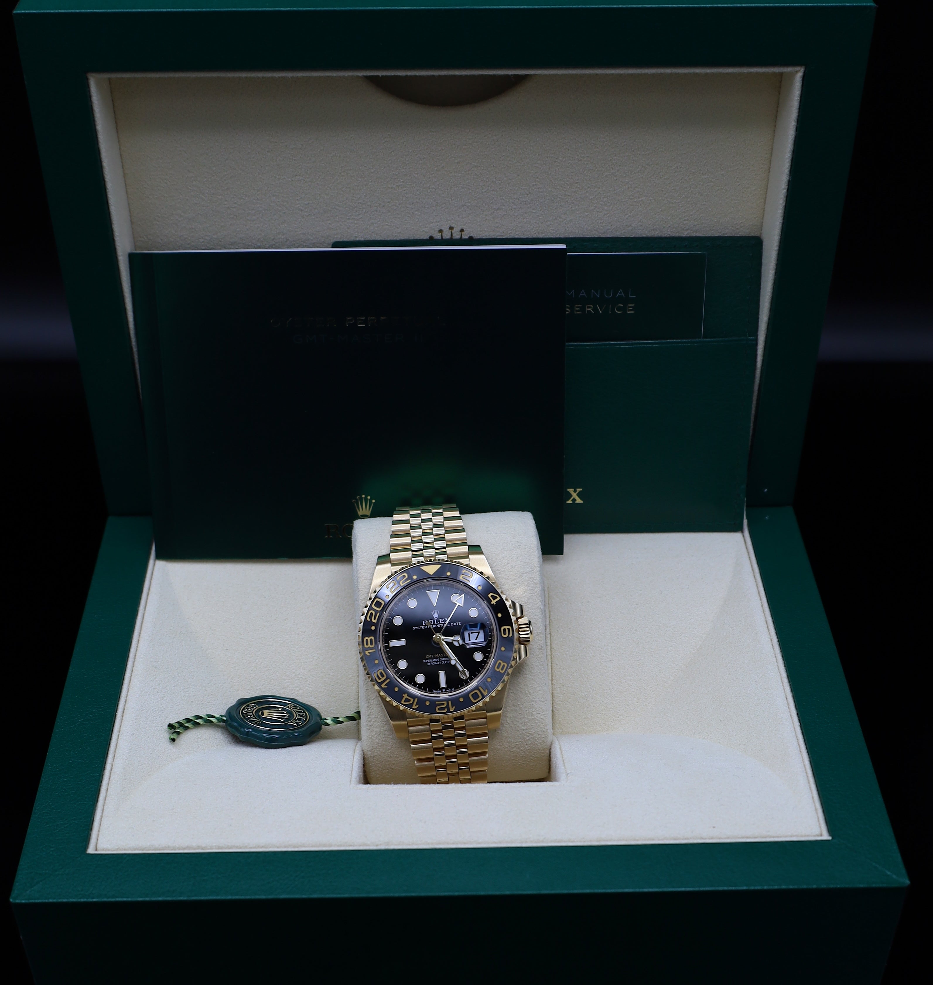 Rolex GMT Master II Gelbgold - 2023 - Fullset - 126718GRNR