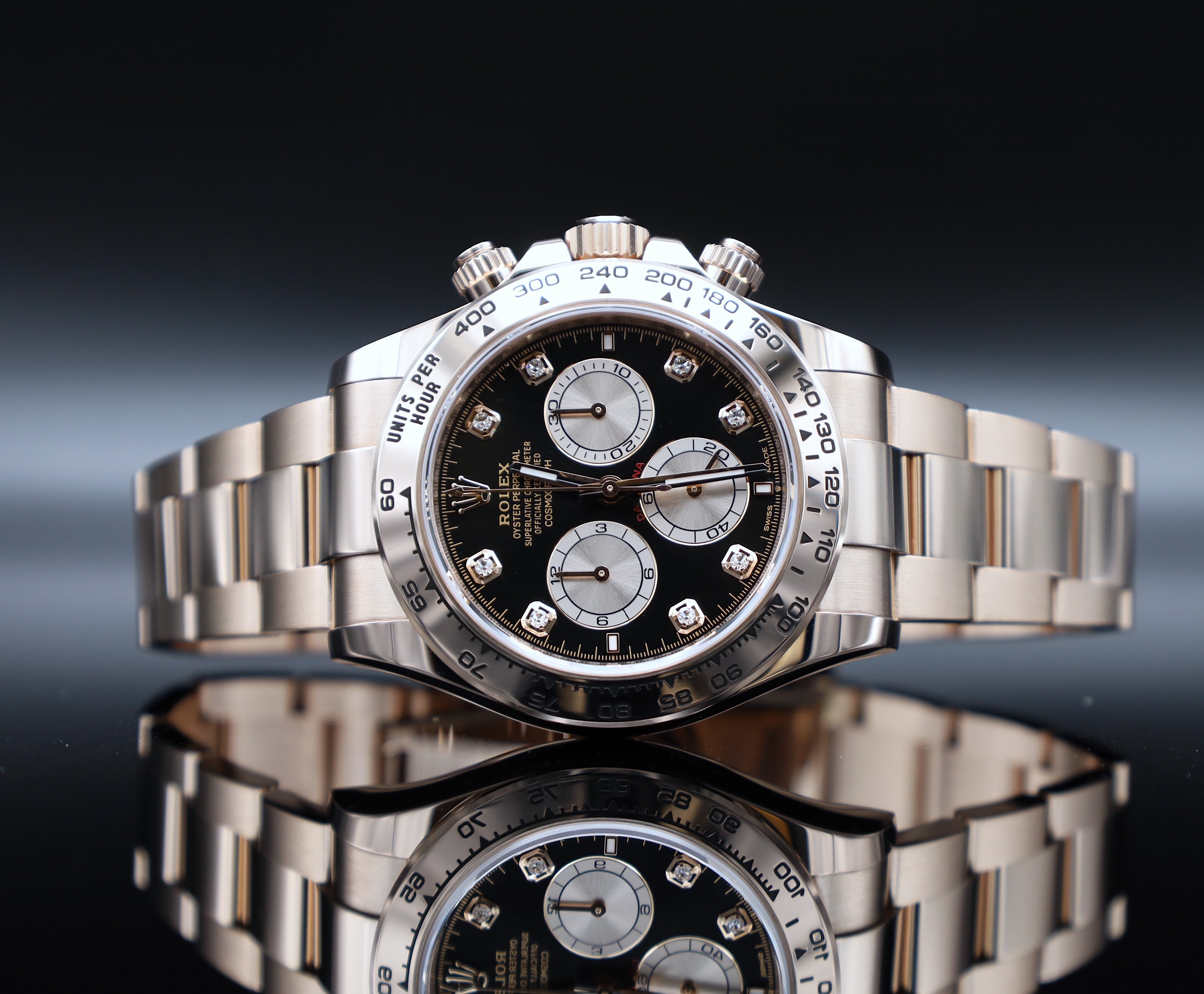 Rolex Daytona Roségold Schwarzes Diamant Zifferblatt 2024 - LC100 - 126505