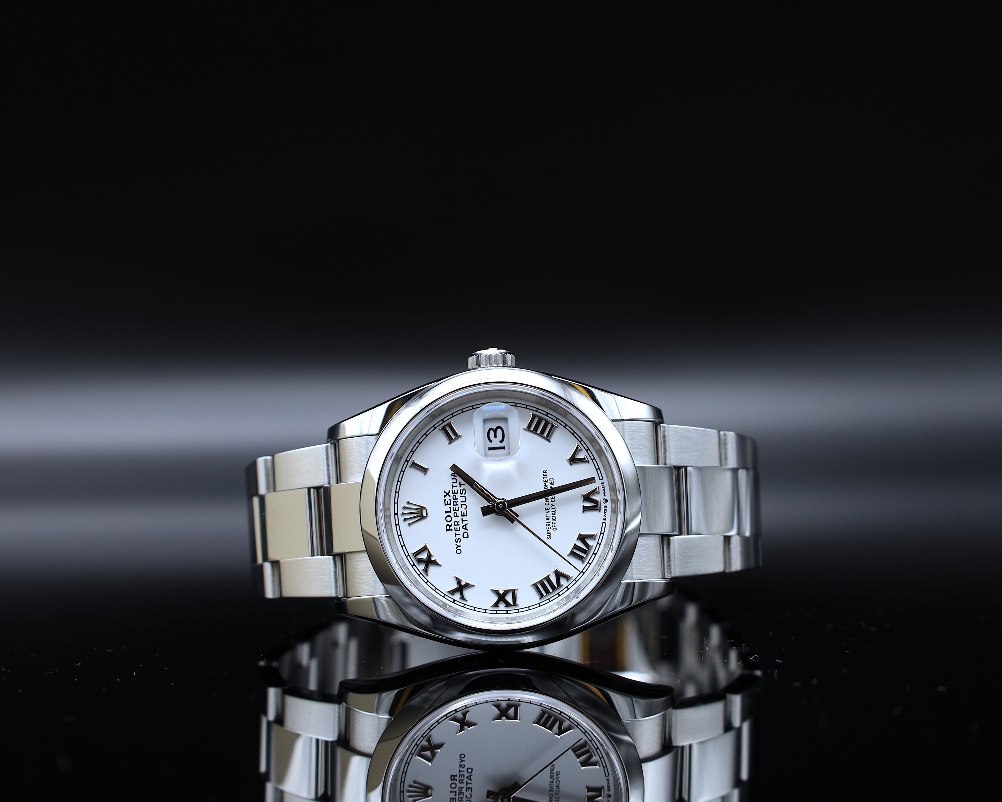 Rolex Datejust 36 Weiß Römisches Zifferblatt - LC100 - 126200 - Fullset - Oysterband