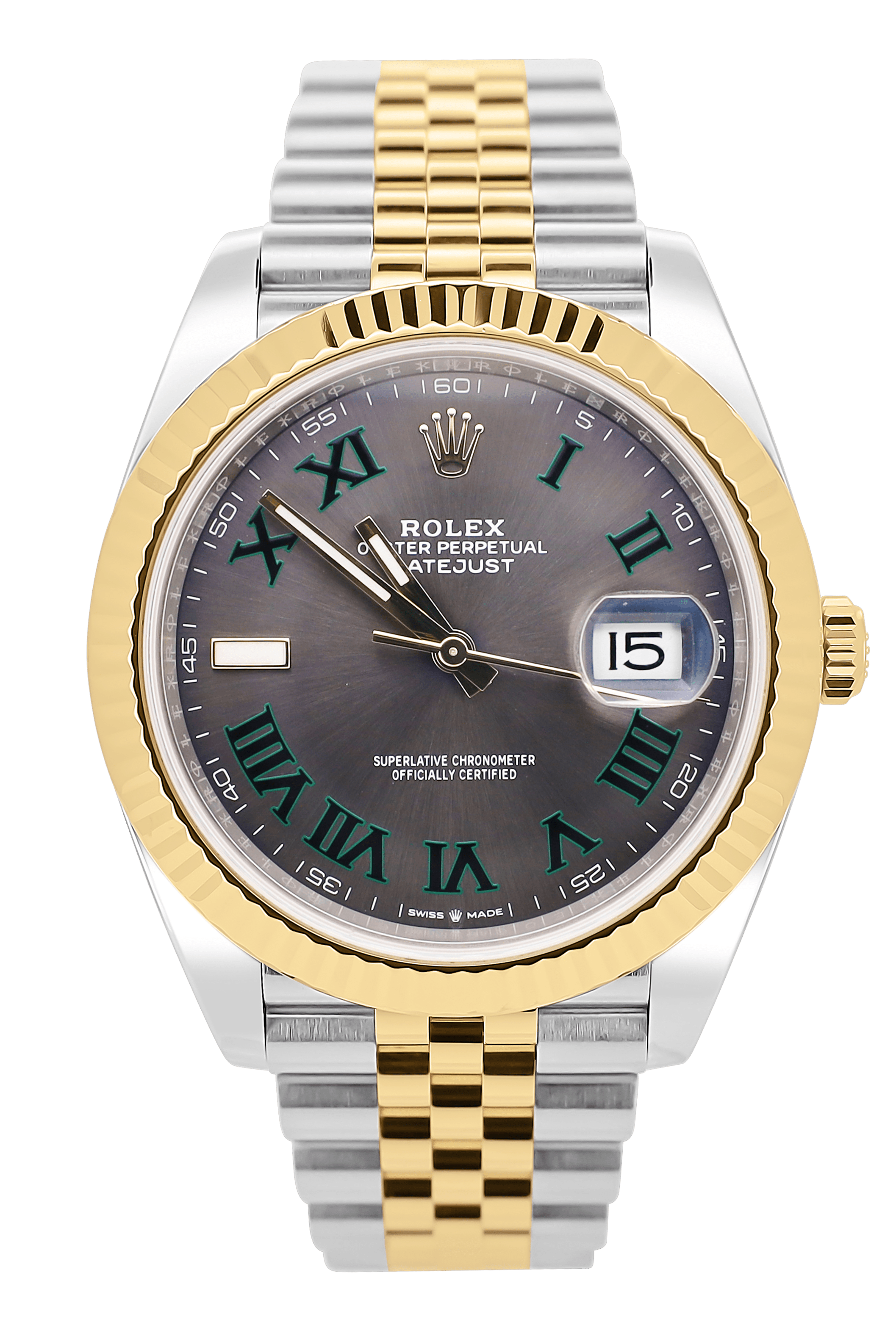 Rolex Datejust Wimbledon 41 - Stahl/Gold - Jubileeband - Fullset - 2022