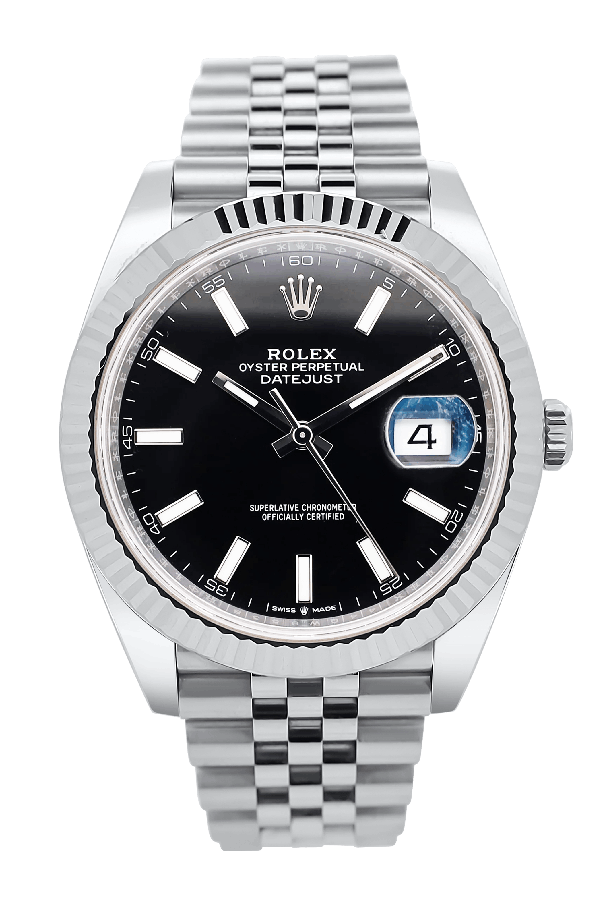 Rolex Datejust 41 Schwarz - 2022 - Jubilee - Fullset - Stahl - 126334
