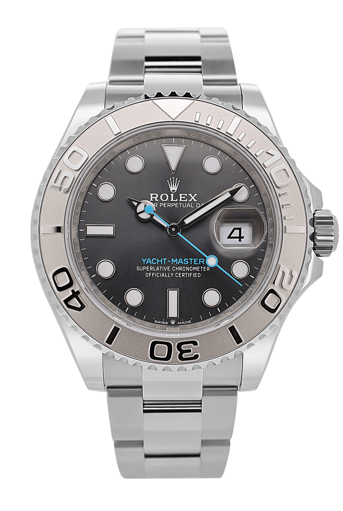 Rolex Yacht-Master 40 Rhodium - 2023 - LC100 - Neuwertig - Full Set
