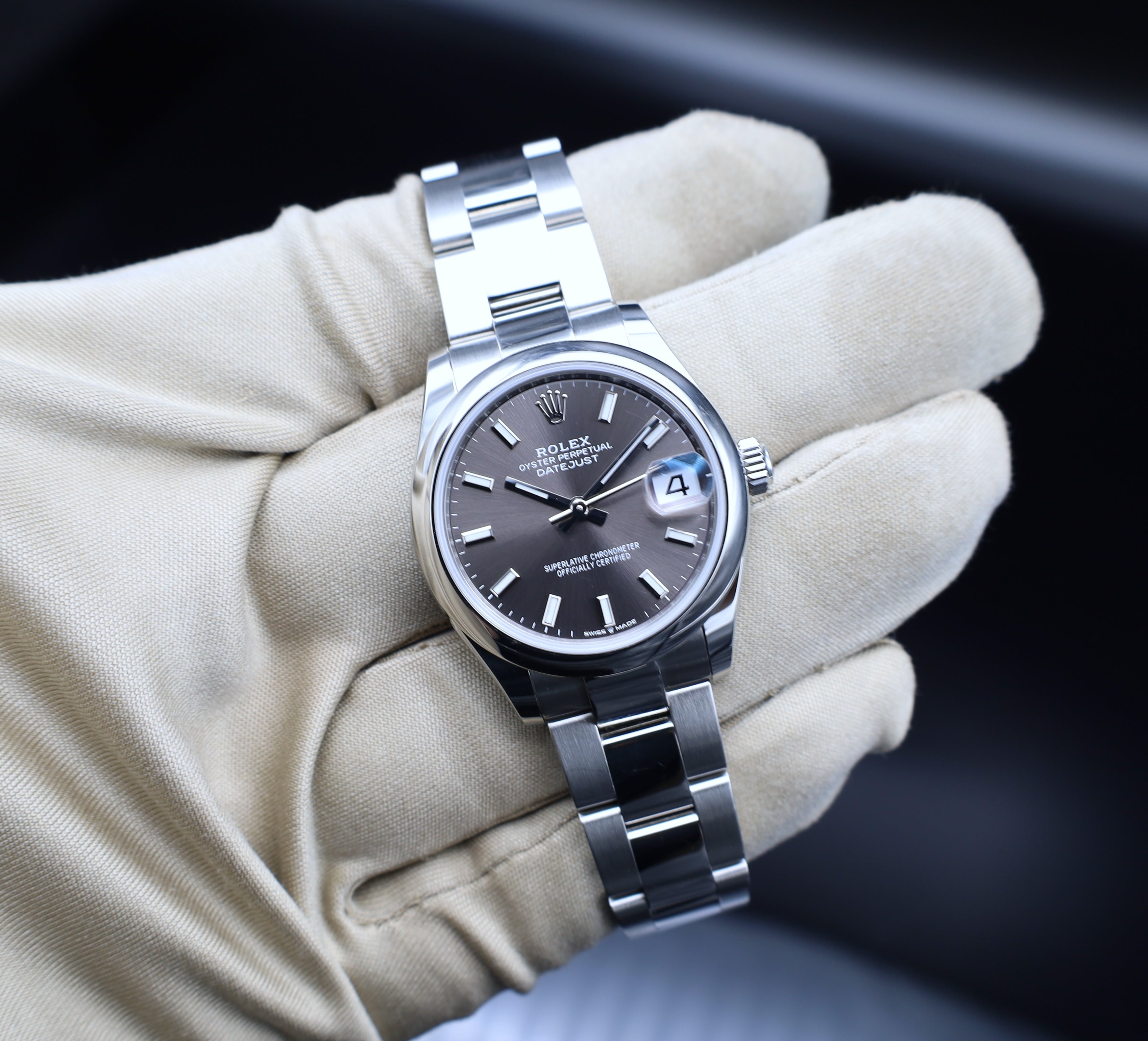 Rolex Datejust 31 Grau/ Rhodium - 2024 - Fullset - 278240