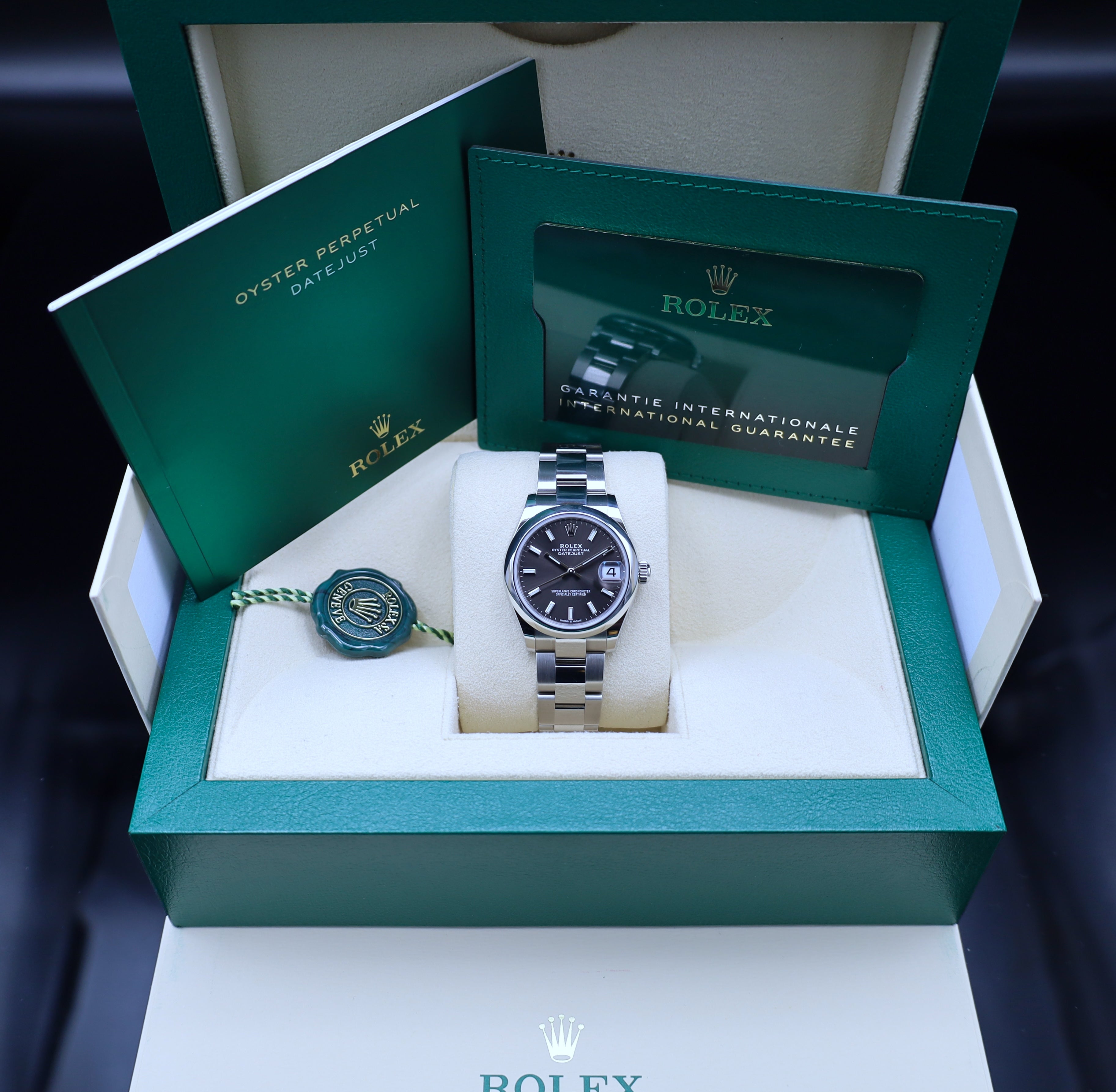 Rolex Datejust 31 Grau/ Rhodium - 2024 - Fullset - 278240