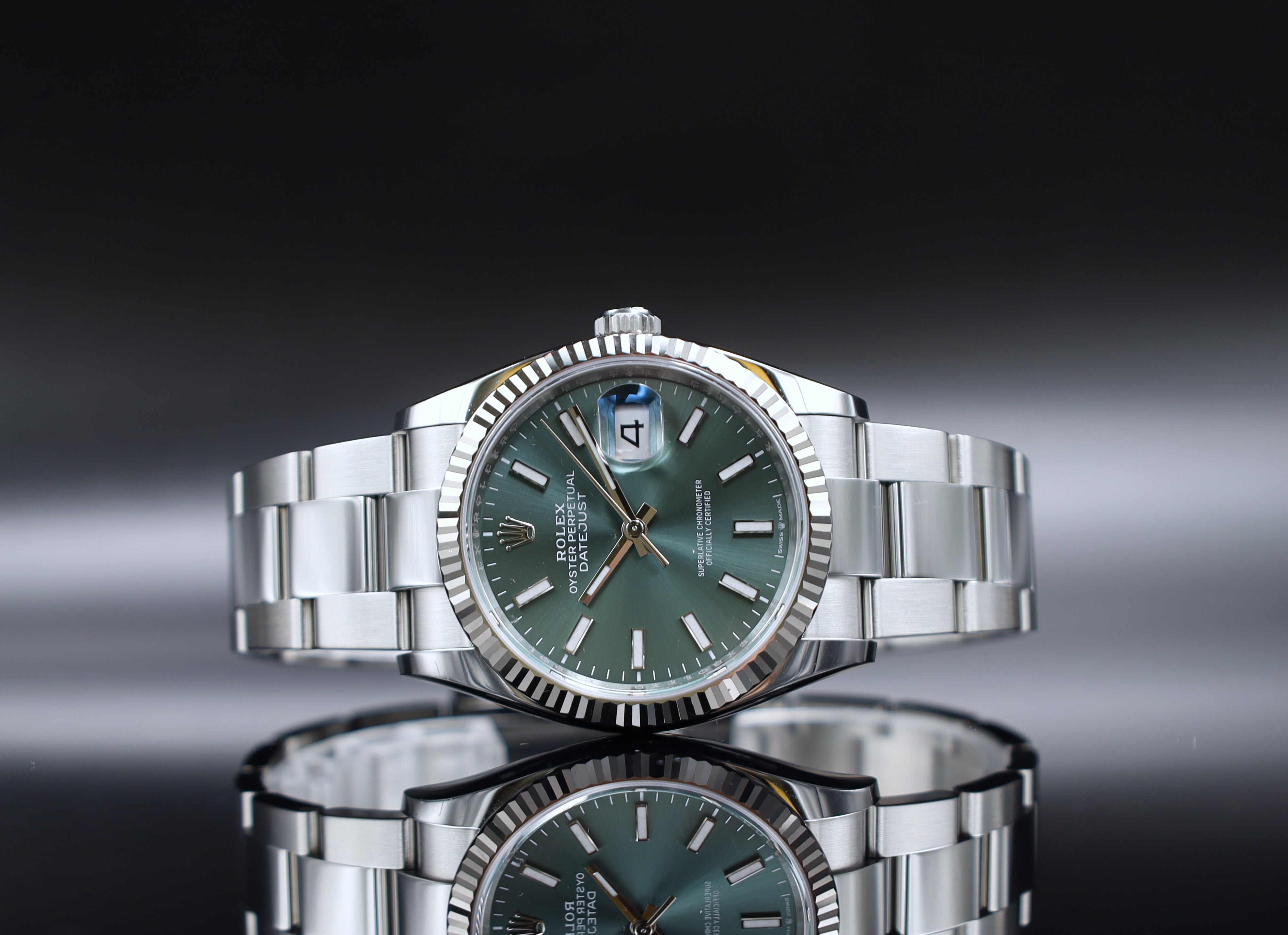 Rolex Datejust 36 Grün Oysterband - LC100 - 2025 - 126234 - Fullset