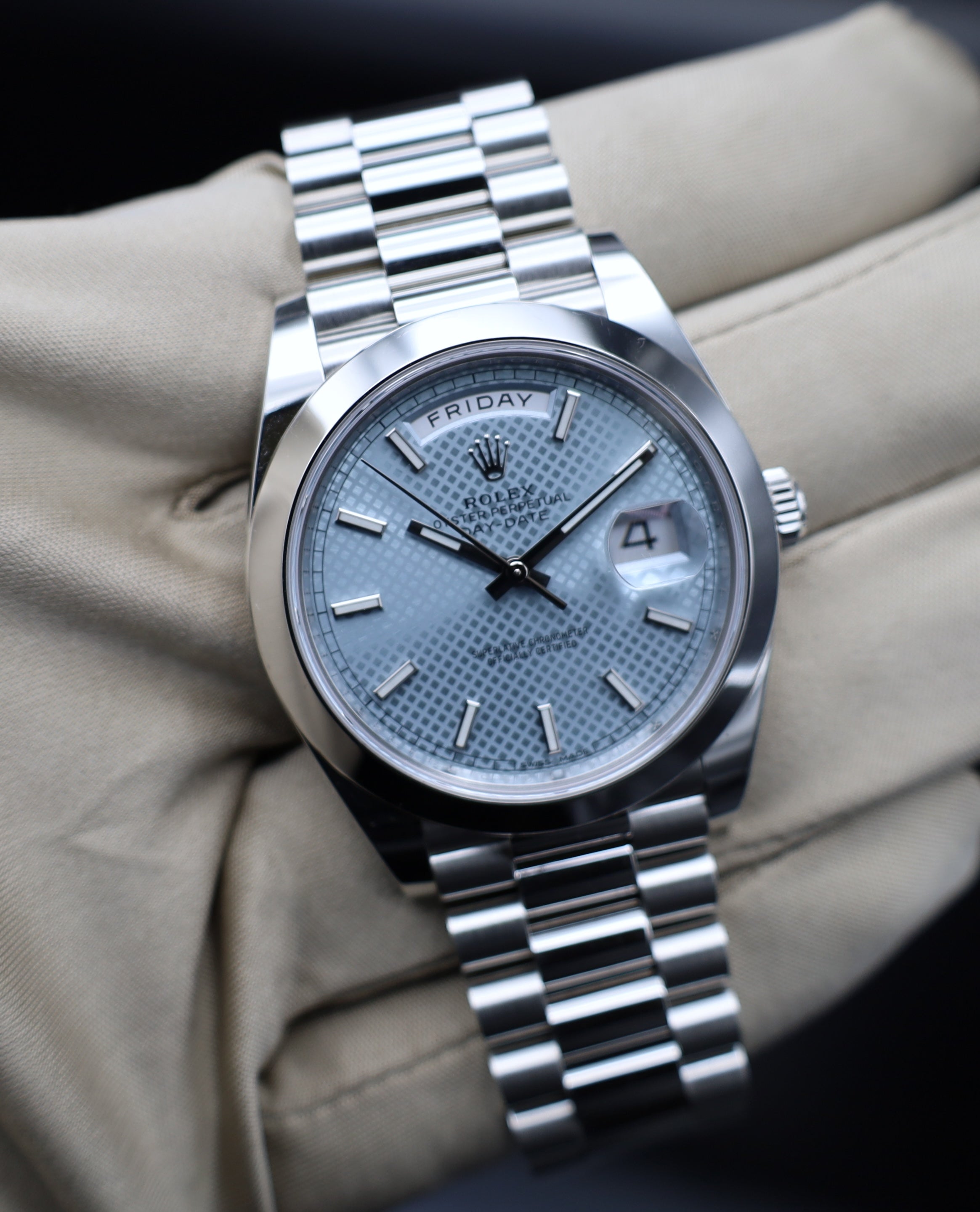 Rolex Day Date Platin - 2020 - Fullset - 228206 - LC NL
