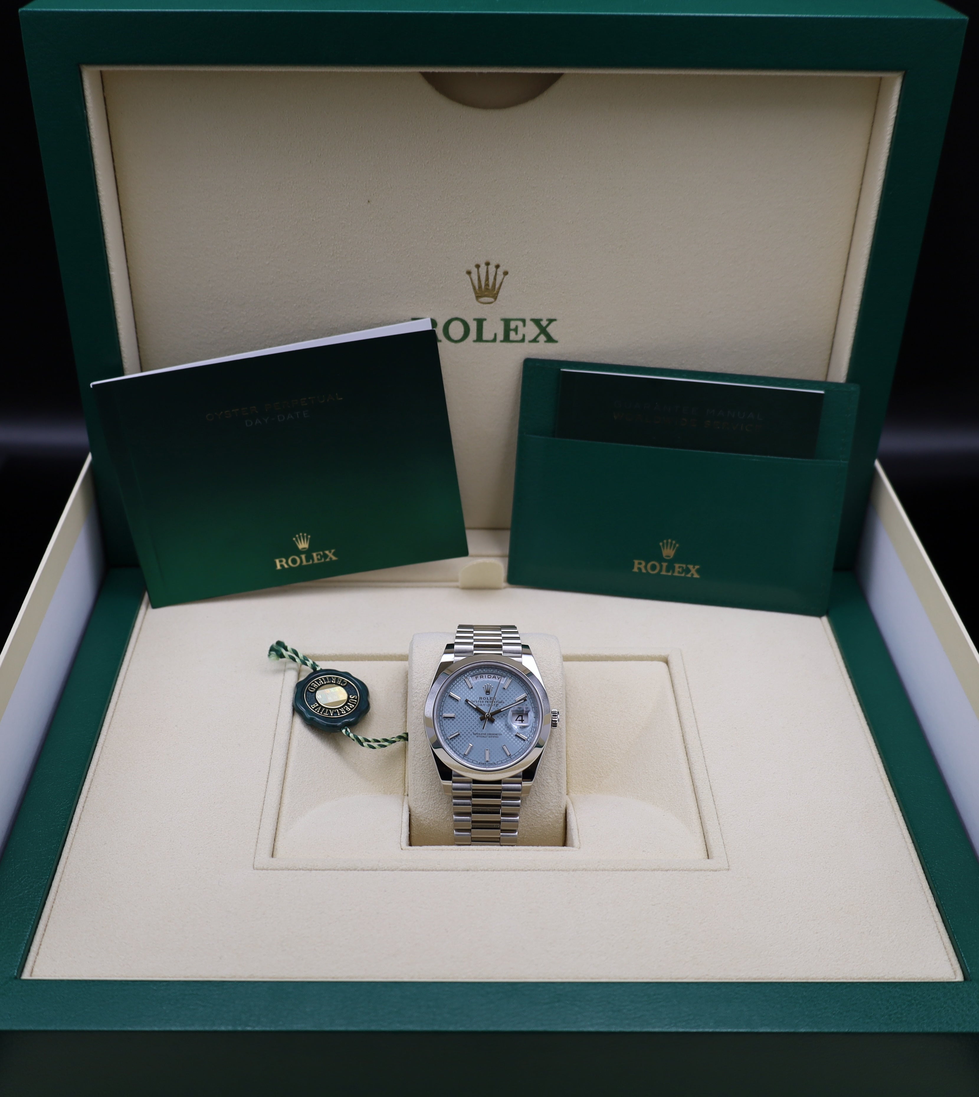 Rolex Day Date Platin - 2020 - Fullset - 228206 - LC NL