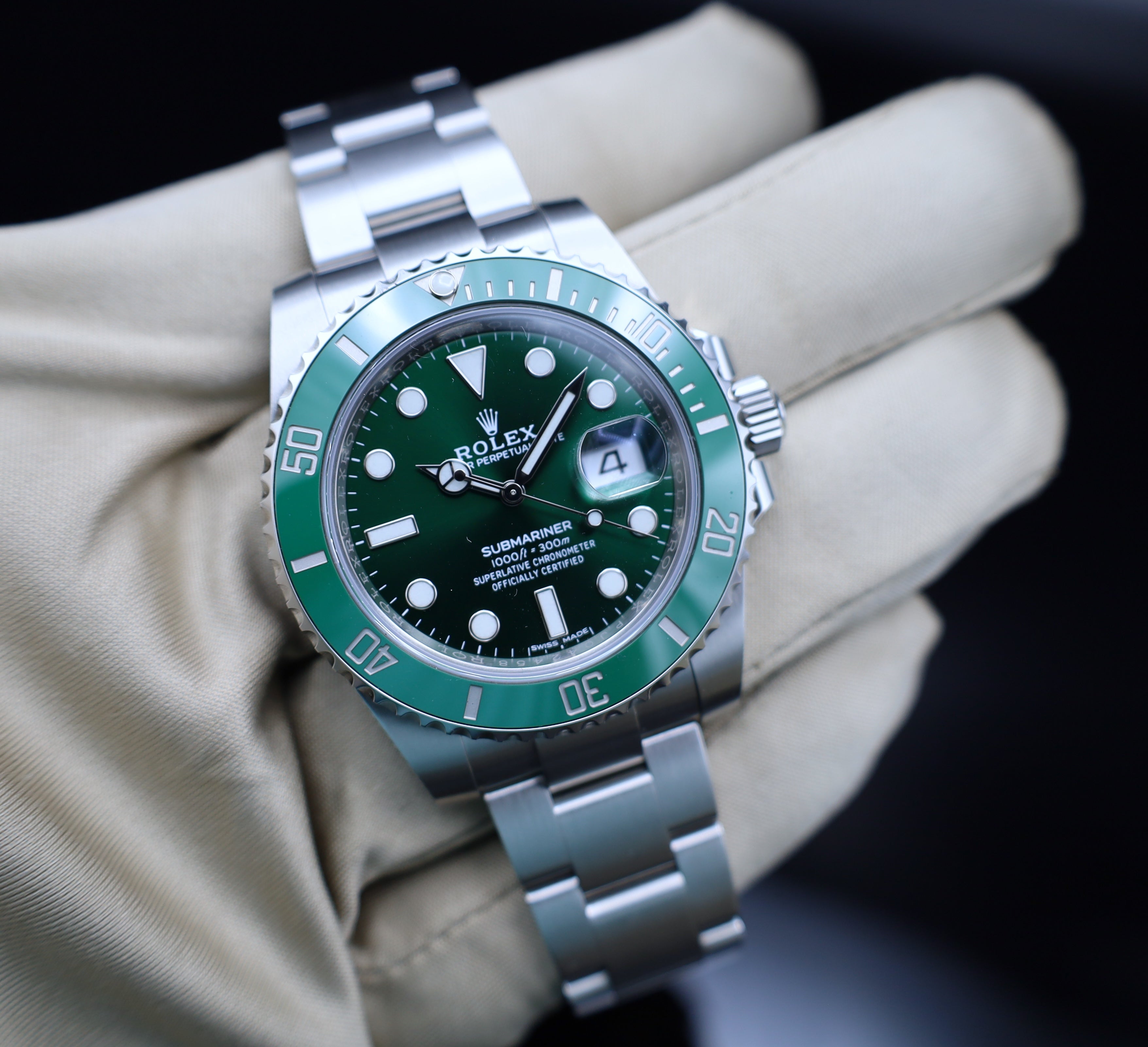 Rolex Submariner Date "Hulk" - 2019 - LC100 - Stahl - Fullset - 116610LV