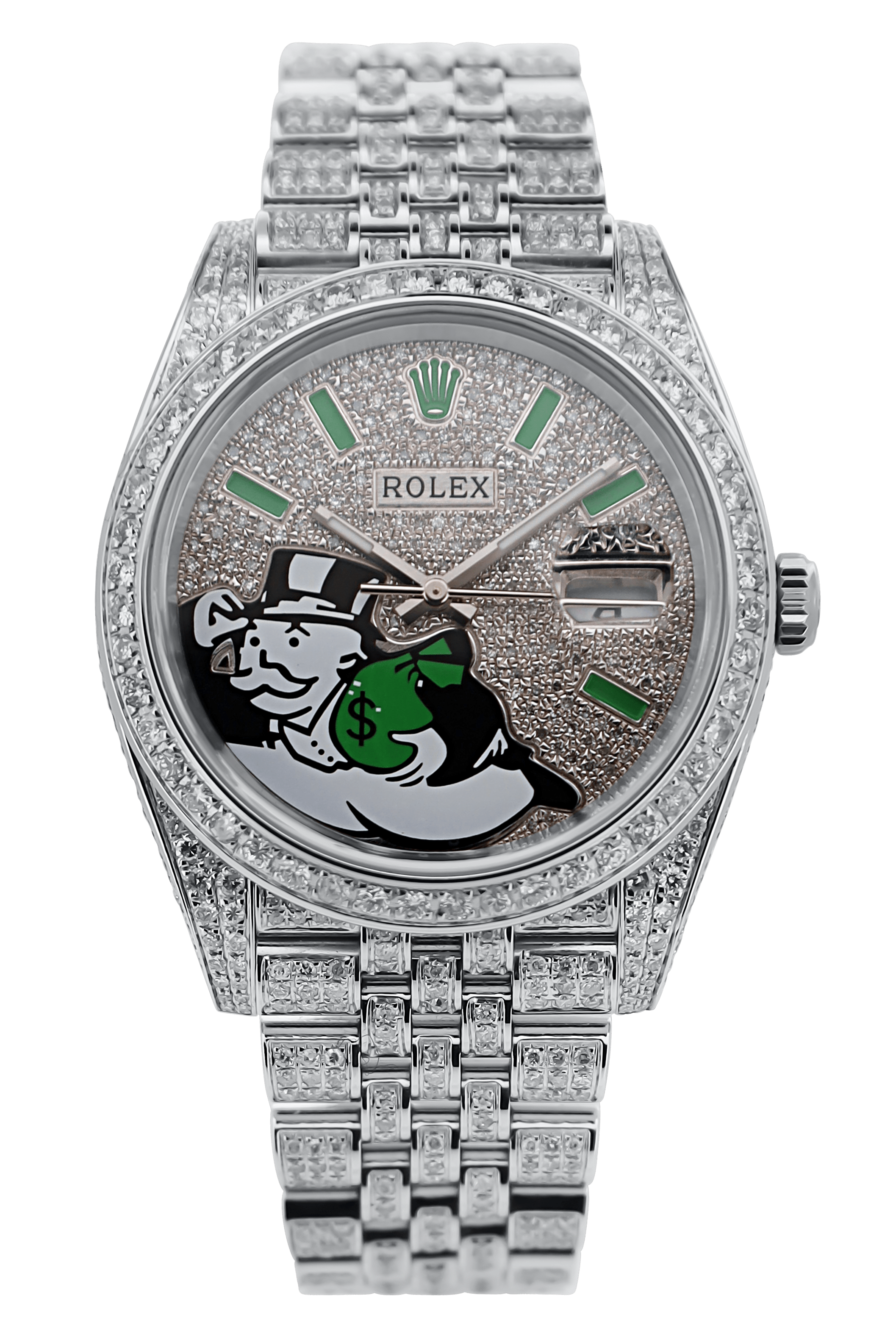 Rolex Datejust 41 Monopoly Iced Out - 2024 - Neuwertig - Fullset - Jubileeband