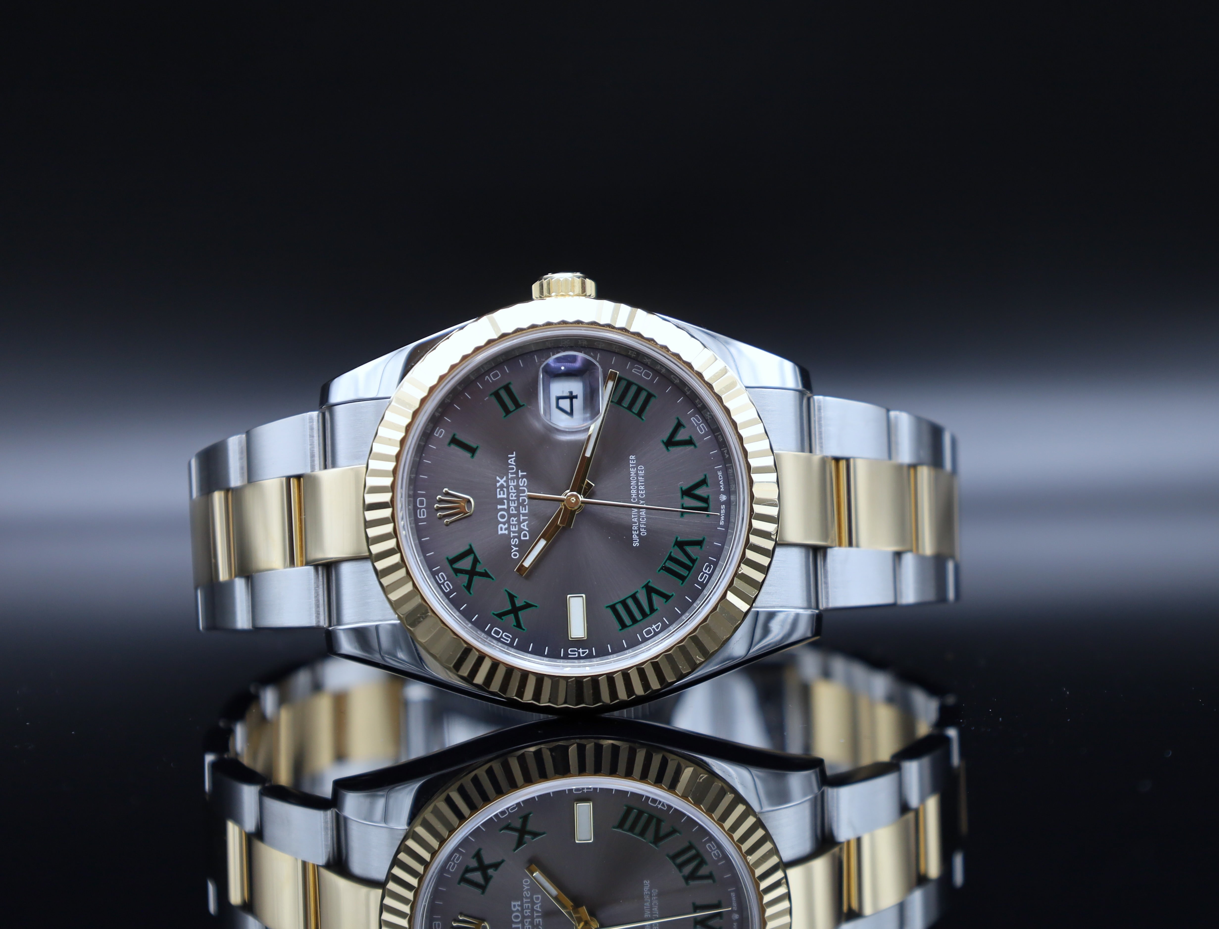 Rolex Datejust Wimbledon 41 - LC100 -2023 - Stahl/Gold - Oysterband - Fullset