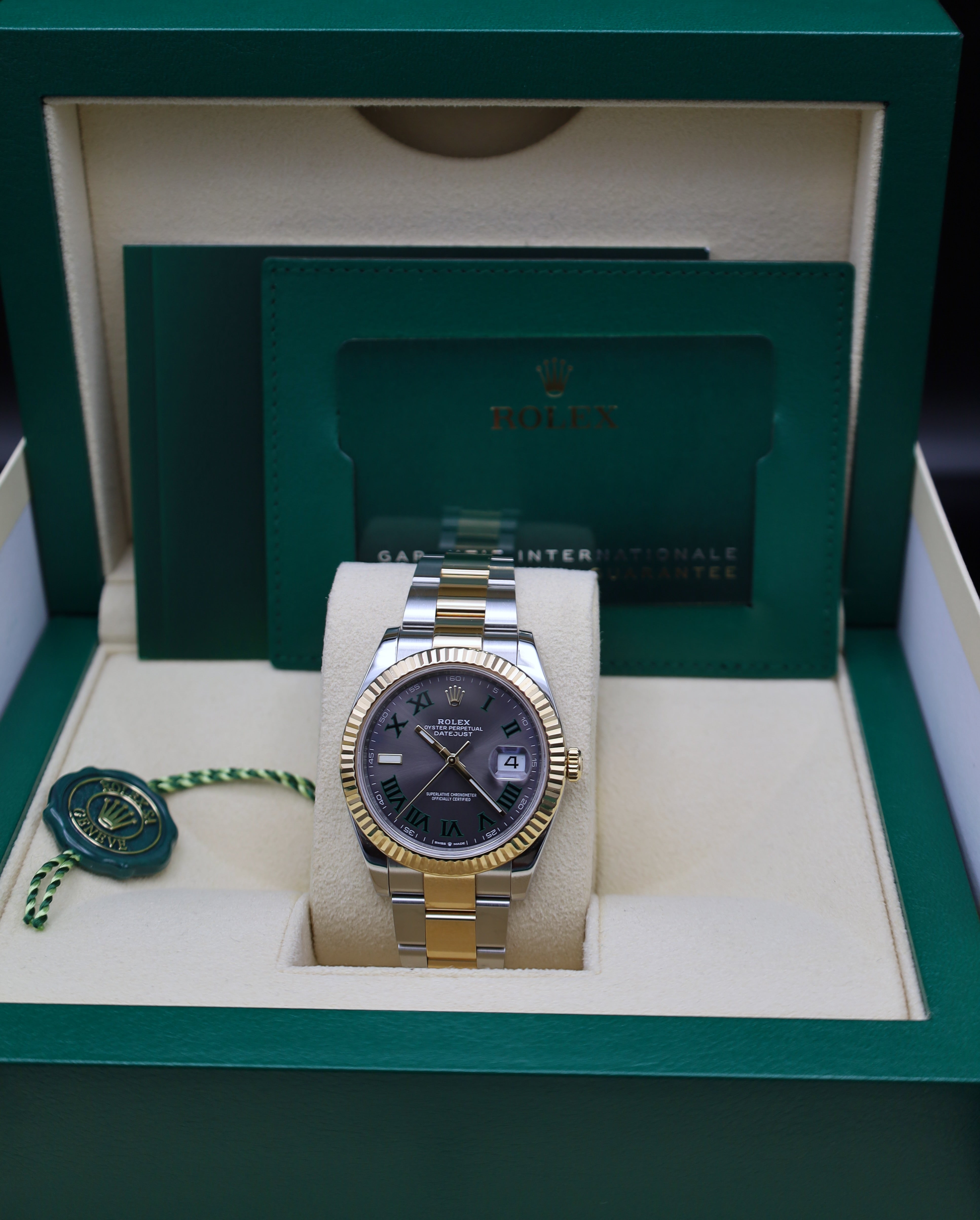 Rolex Datejust Wimbledon 41 - LC100 -2023 - Stahl/Gold - Oysterband - Fullset