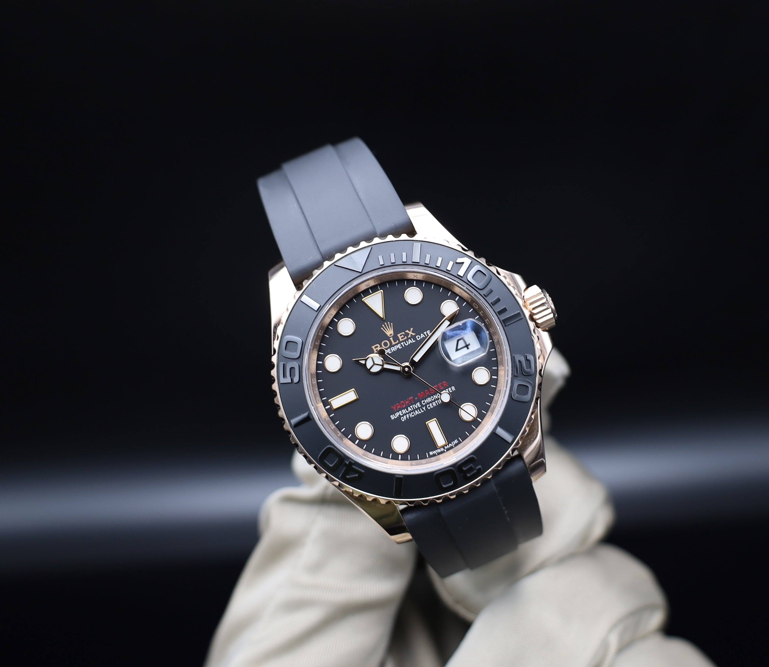 Rolex Yacht-Master 40 Roségold - Oysterflex - 2016 - Fullset - 116655