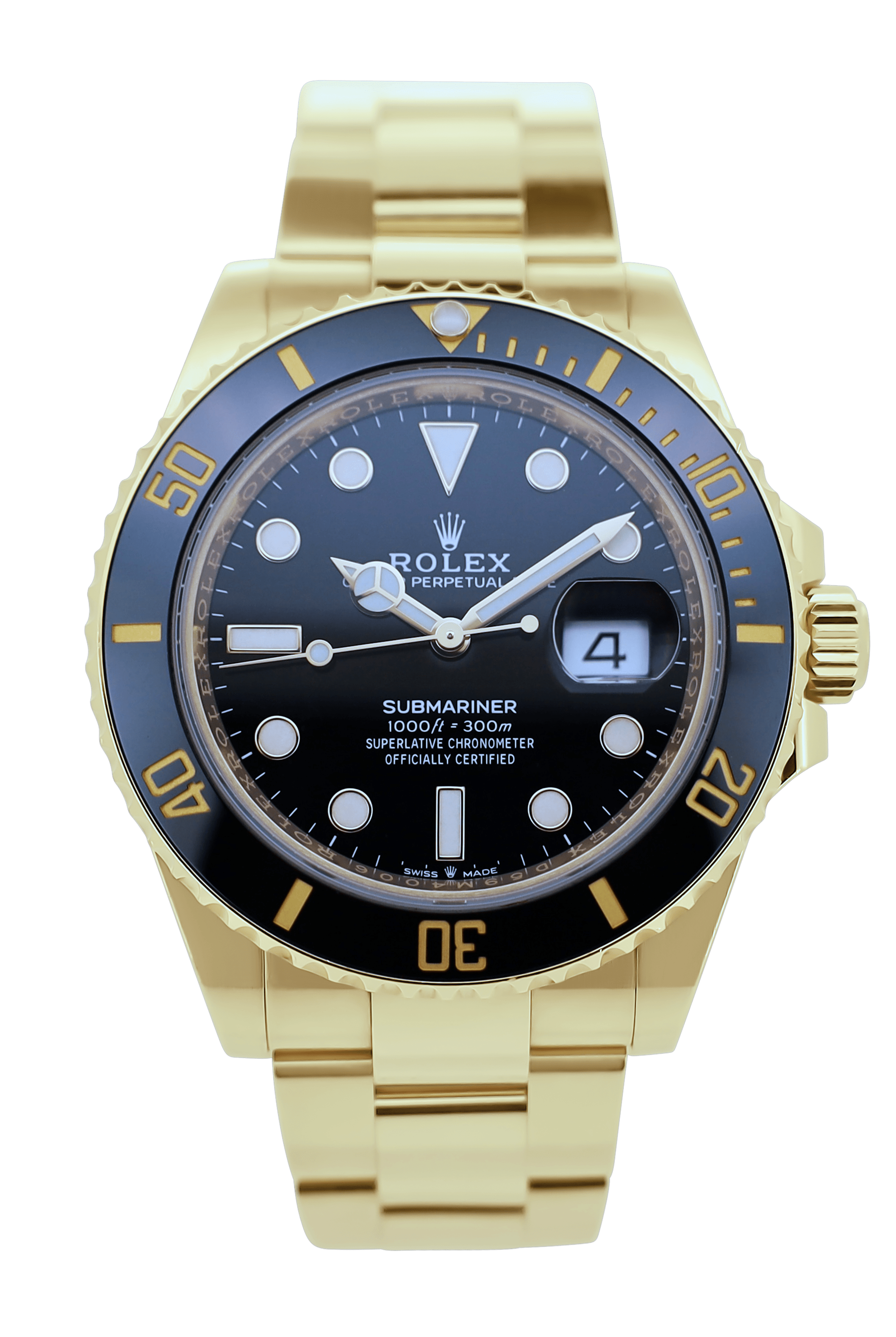 Rolex Submariner Date Gelbgold Schwarzes Blatt - 126618LN - 2021 - Full Set