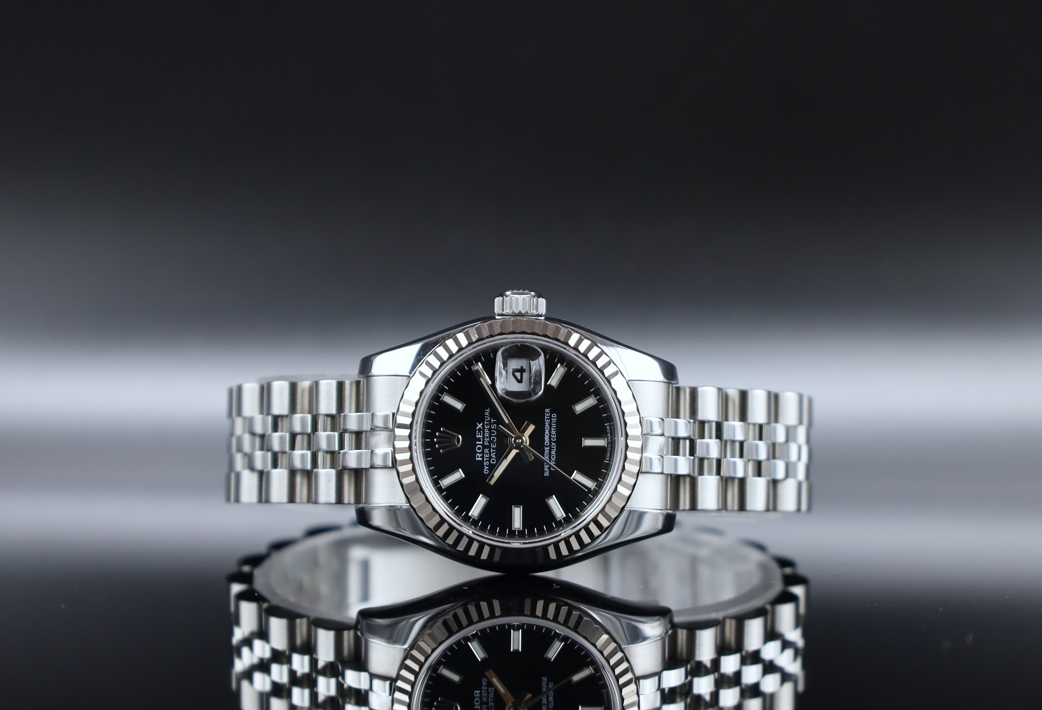 Rolex Lady-Datejust 26 Jubilee Schwarzes Blatt - LC100 - Full Set - 179174