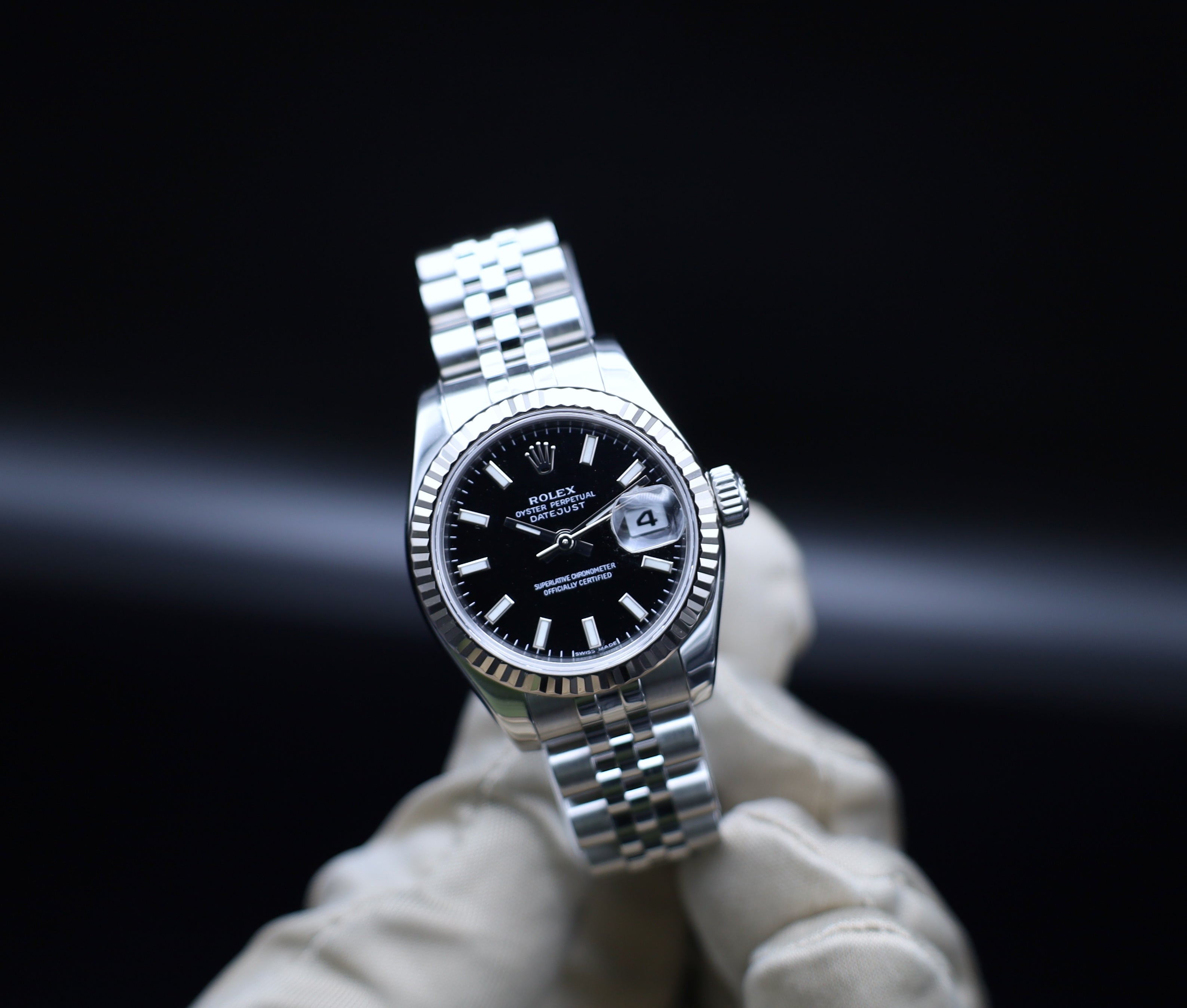 Rolex Lady-Datejust 26 Jubilee Schwarzes Blatt - LC100 - Full Set - 179174