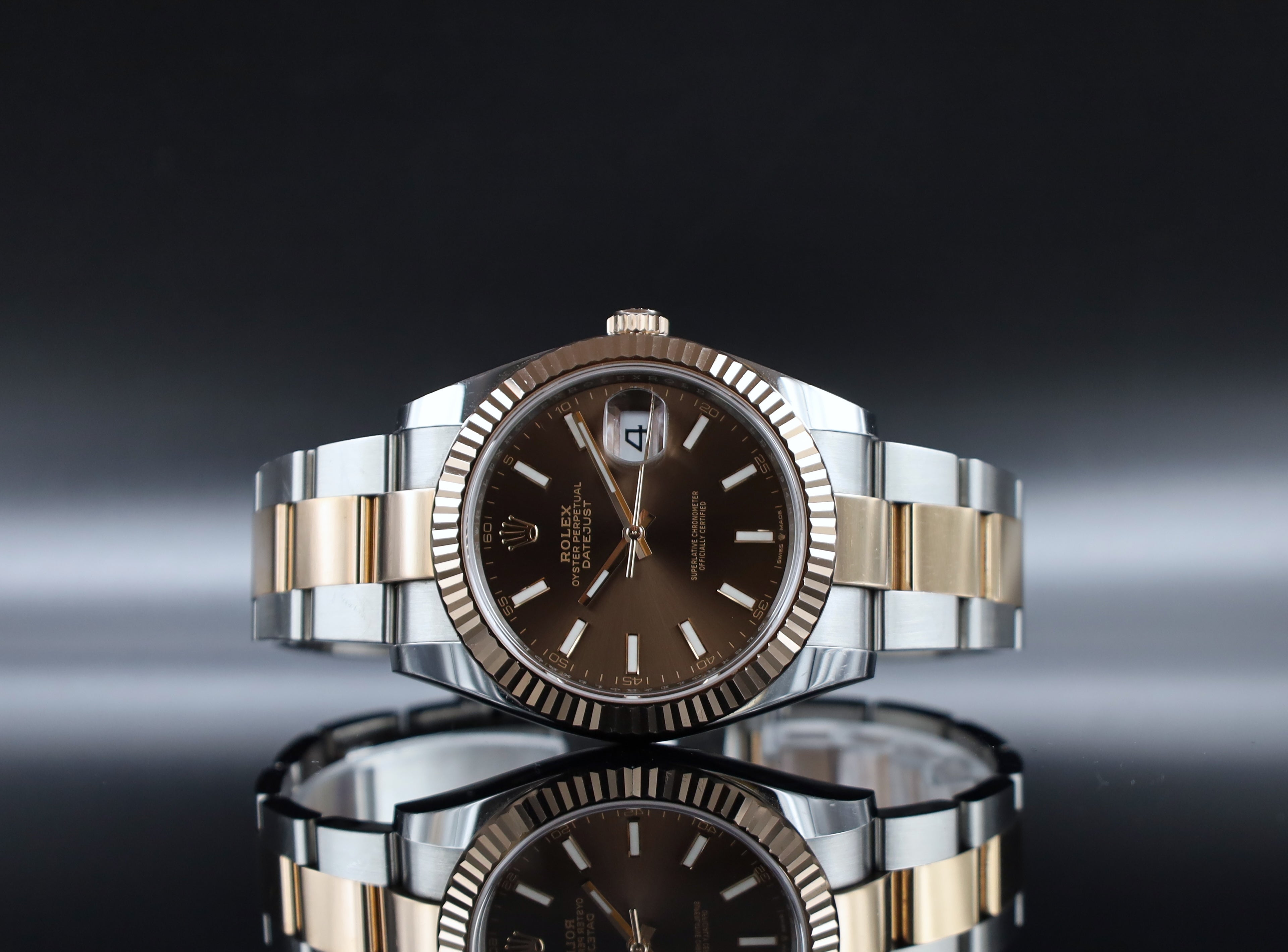 Rolex Datejust 41 Chocolate - Fullset - Oysterband - 126331