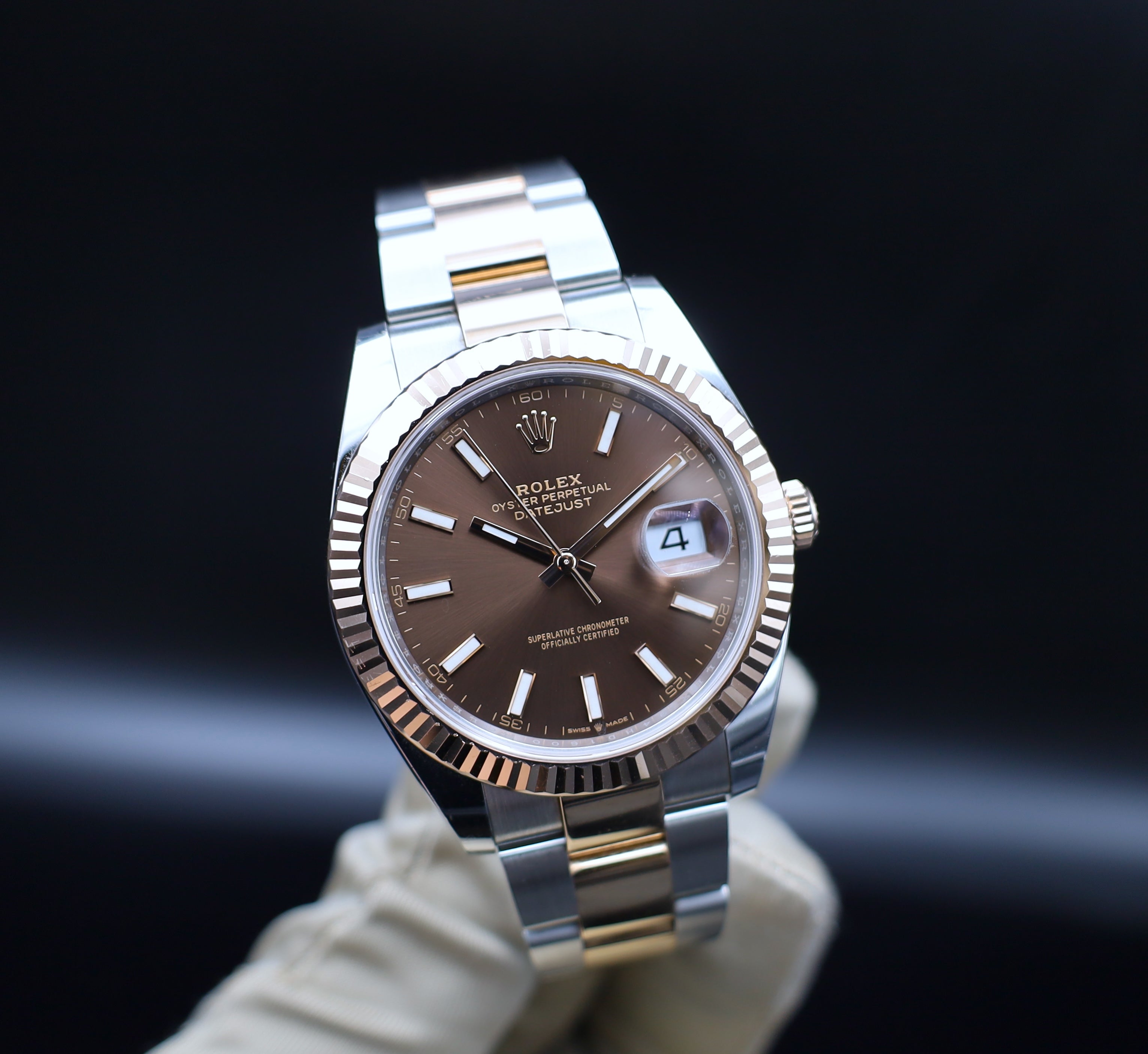 Rolex Datejust 41 Chocolate - Fullset - Oysterband - 126331