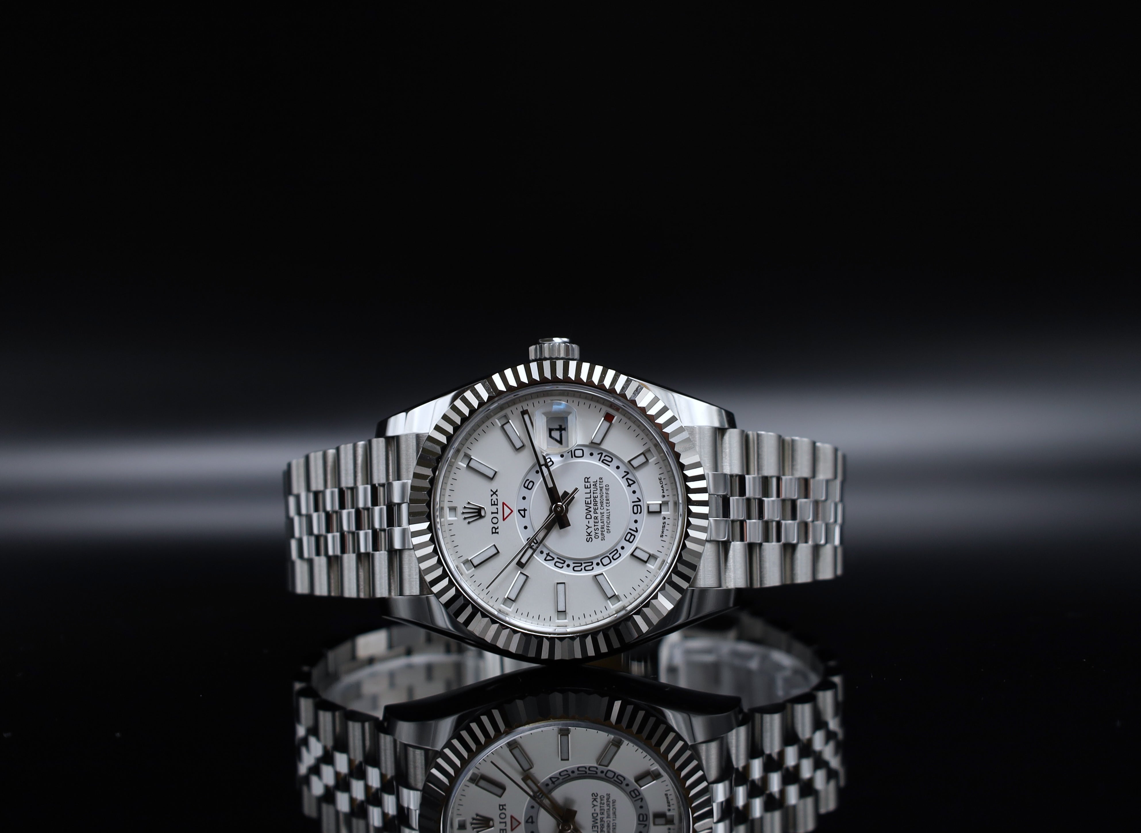 Rolex Sky-Dweller Weiß/ Silber - LC100 - 2024 - 336934 - Fullset - Jubilee
