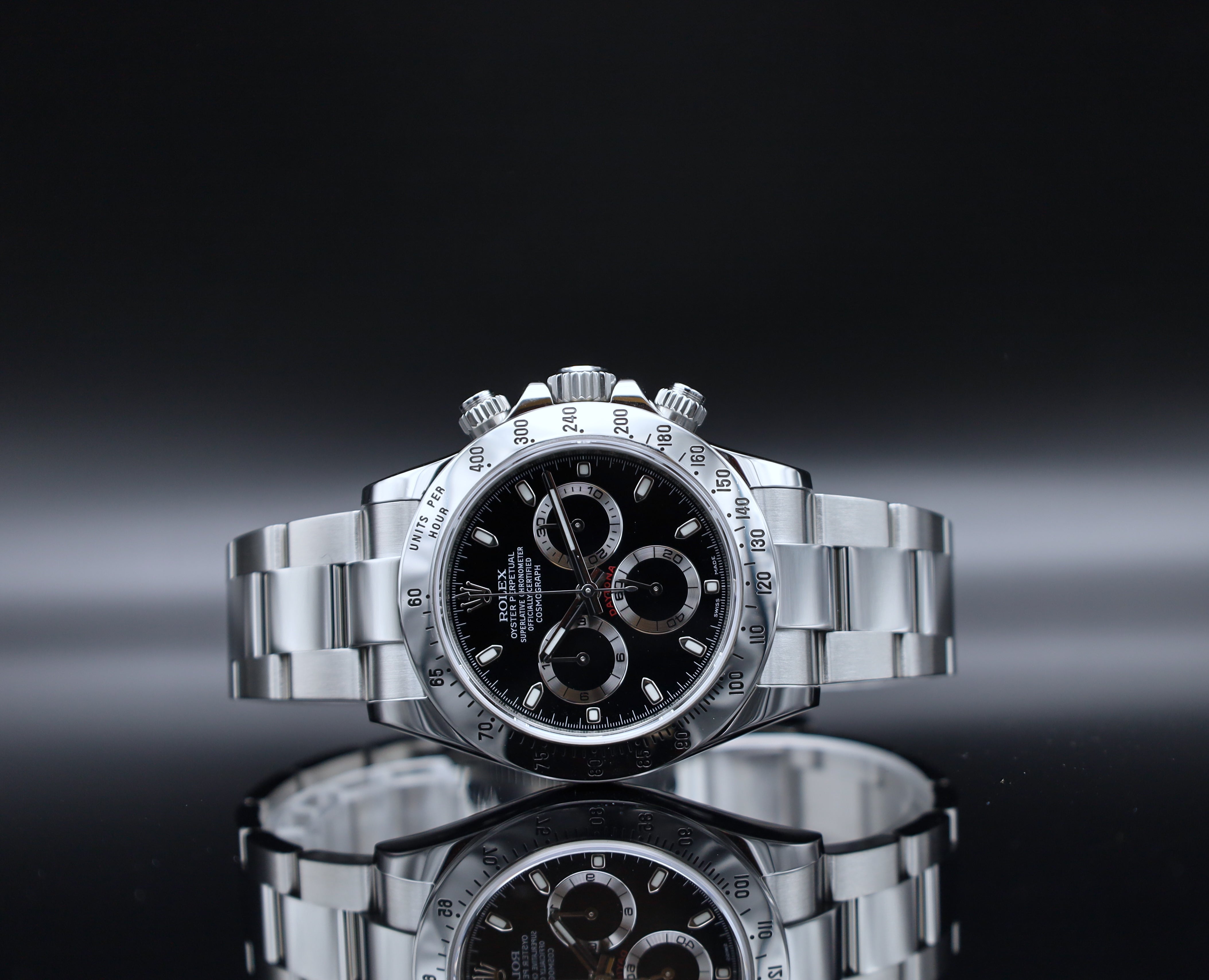 Rolex Daytona Cosmograph Schwarzes Zifferblatt - 116520 - LC EU - Full Set