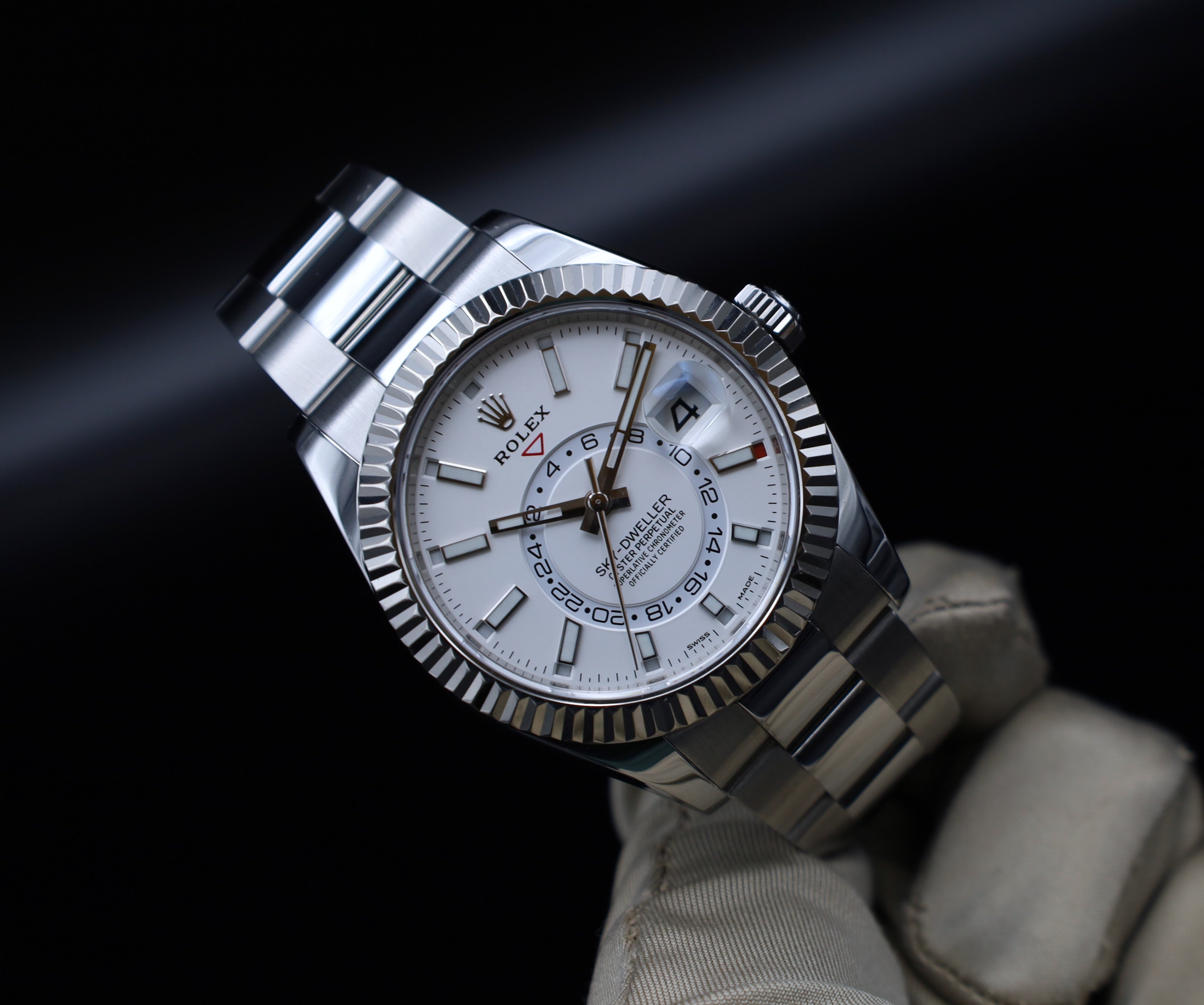 Rolex Sky-Dweller Weiß/ Silber - LC EU - 326934 - Full Set