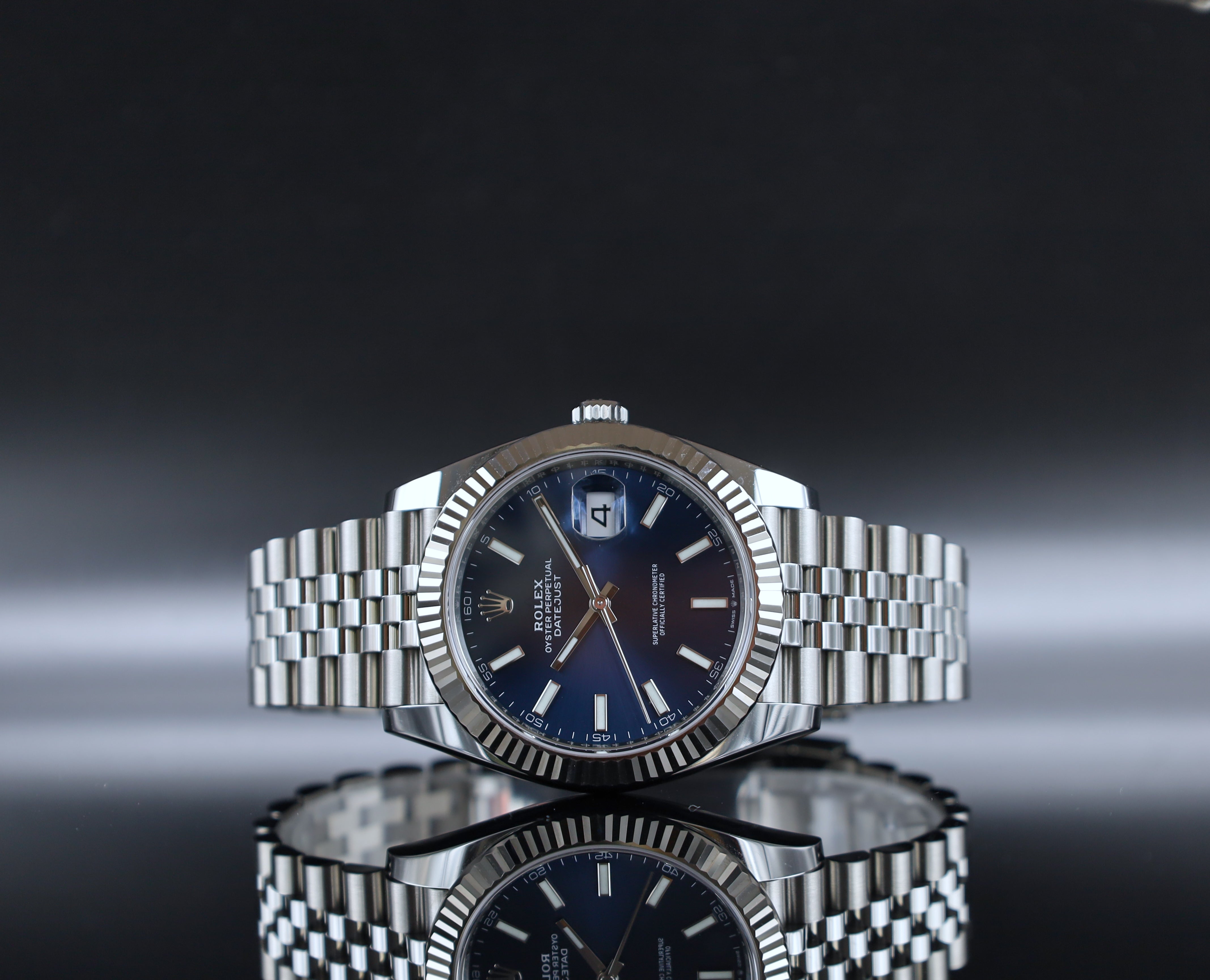 Rolex Datejust 41 Blau - LC100- 2023 - Fullset - Jubileeband - 126334