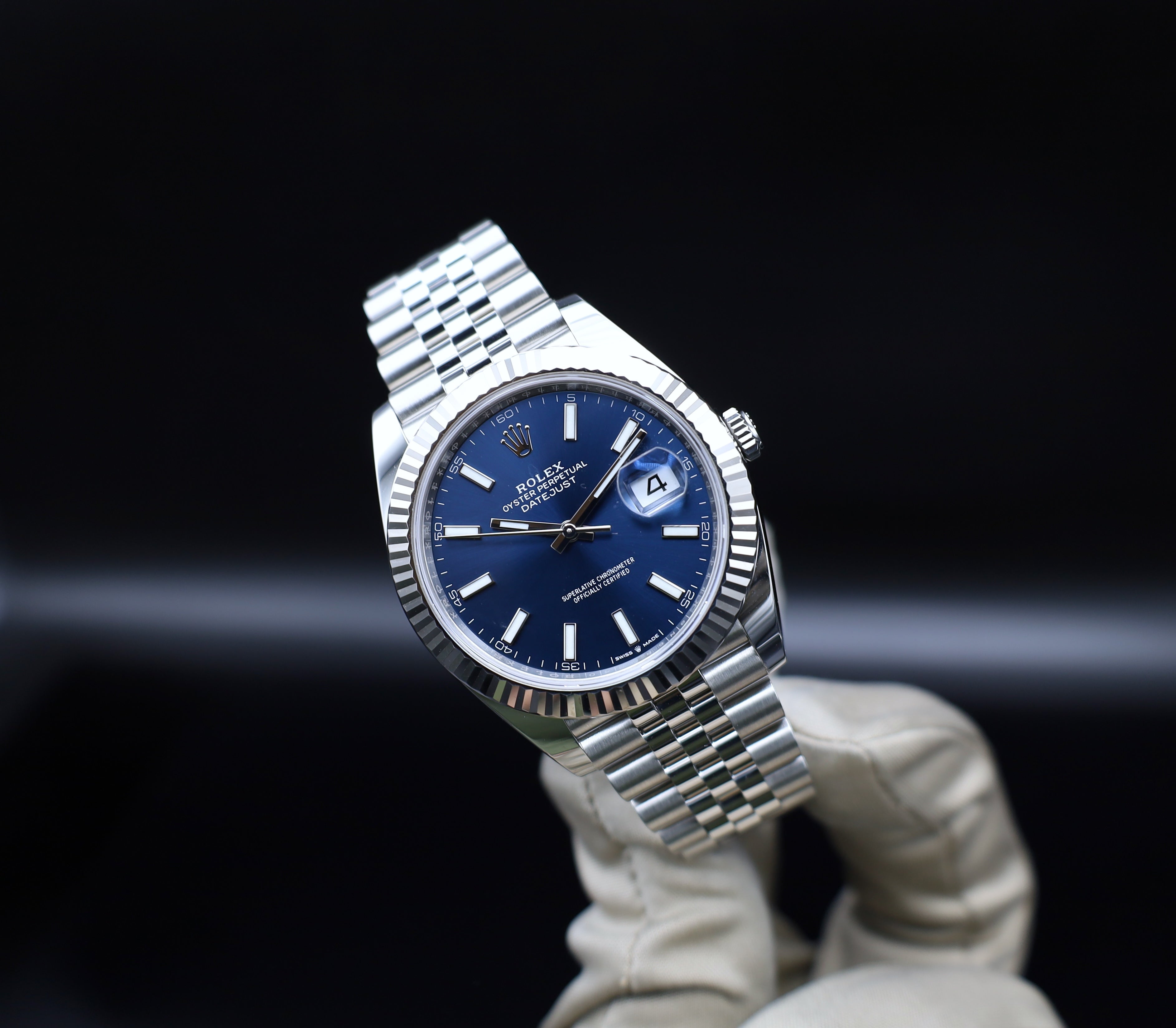Rolex Datejust 41 Blau - LC100- 2023 - Fullset - Jubileeband - 126334
