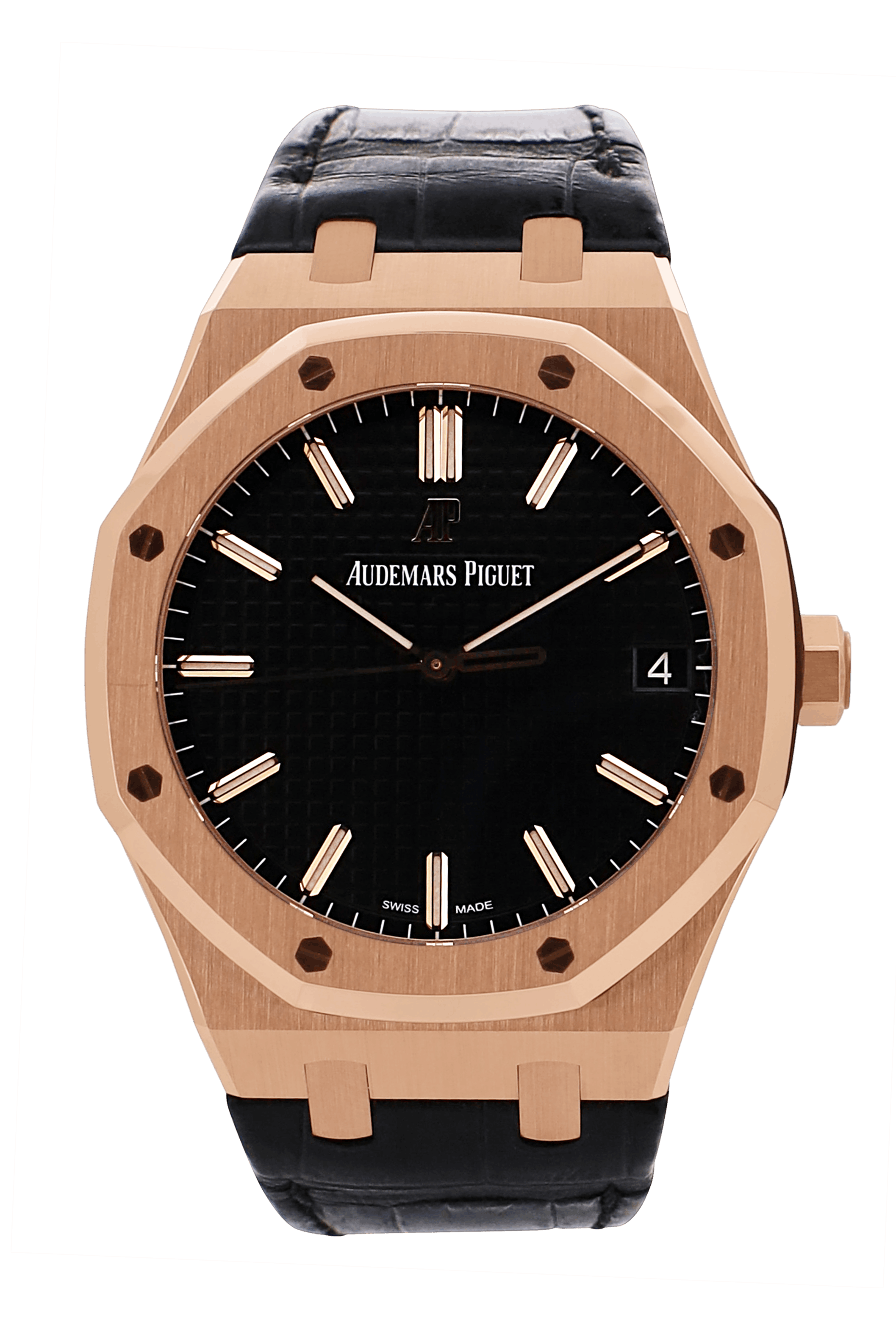 Audemars Piguet Royal Oak am Lederband - 2020 - Fullset - 15510OR