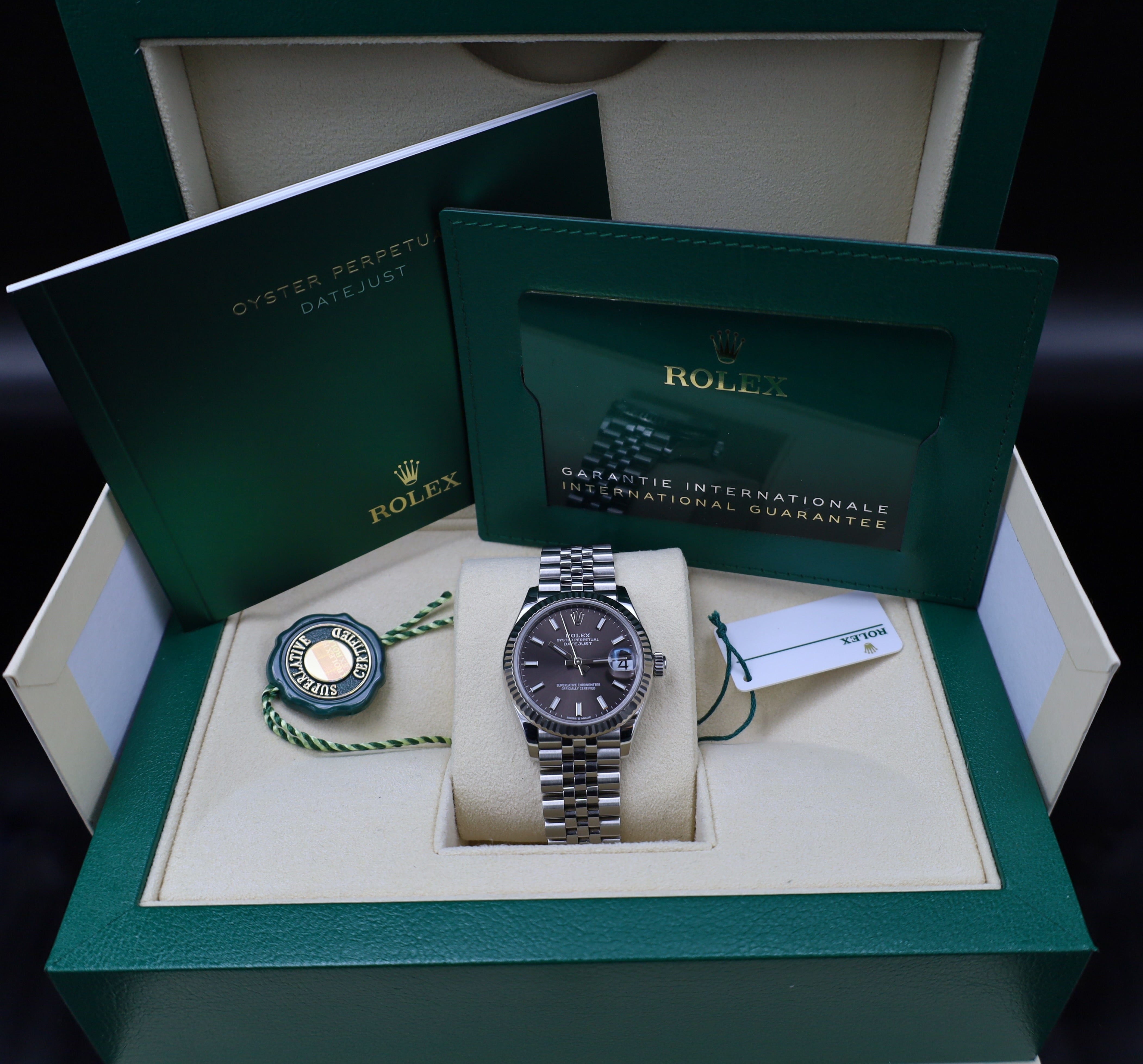 Rolex Datejust 31 Rhodium/ Grau Zifferblatt - 2021 - 278274 - Fullset - Jubilee