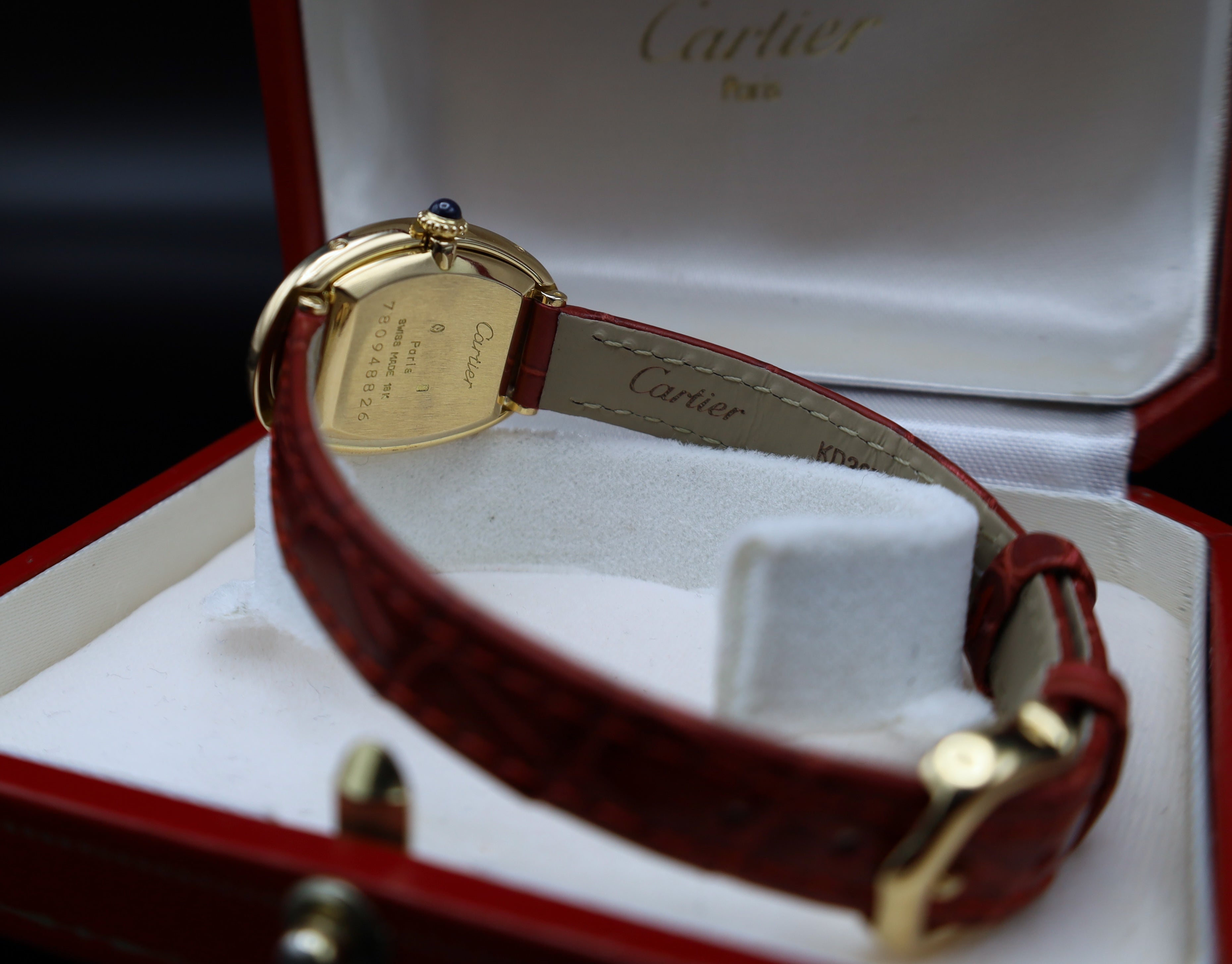 Cartier Baignoir 18kt Gold - Handaufzug ca. 1980 Jahre - Service 2026