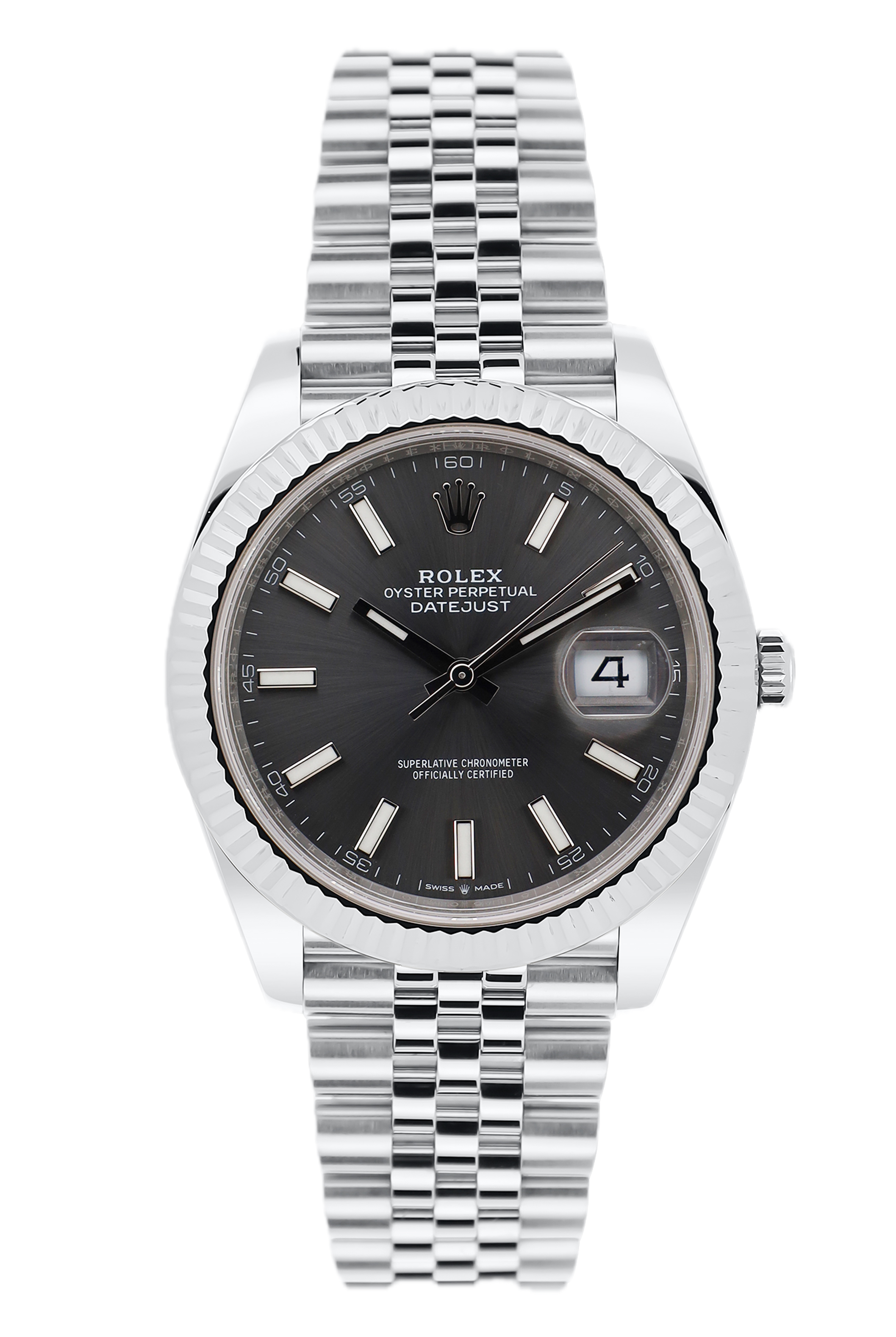 Rolex Datejust 41 Rhodium - LC100 - Revision 2025 - 11/2021 - Jubilee - 126334