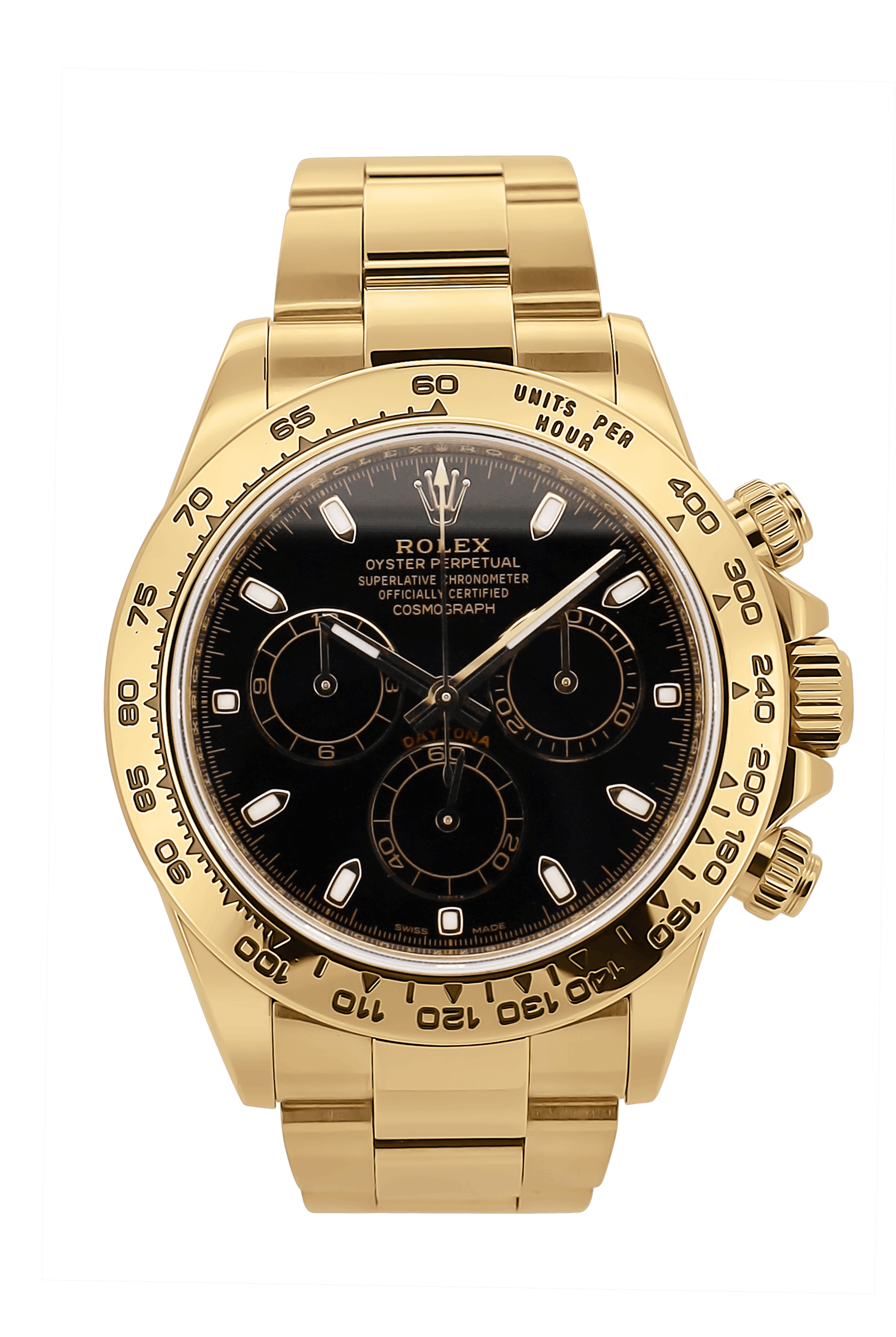Rolex Daytona Gelbgold Schwarzes Zifferblatt 2021 - 116508