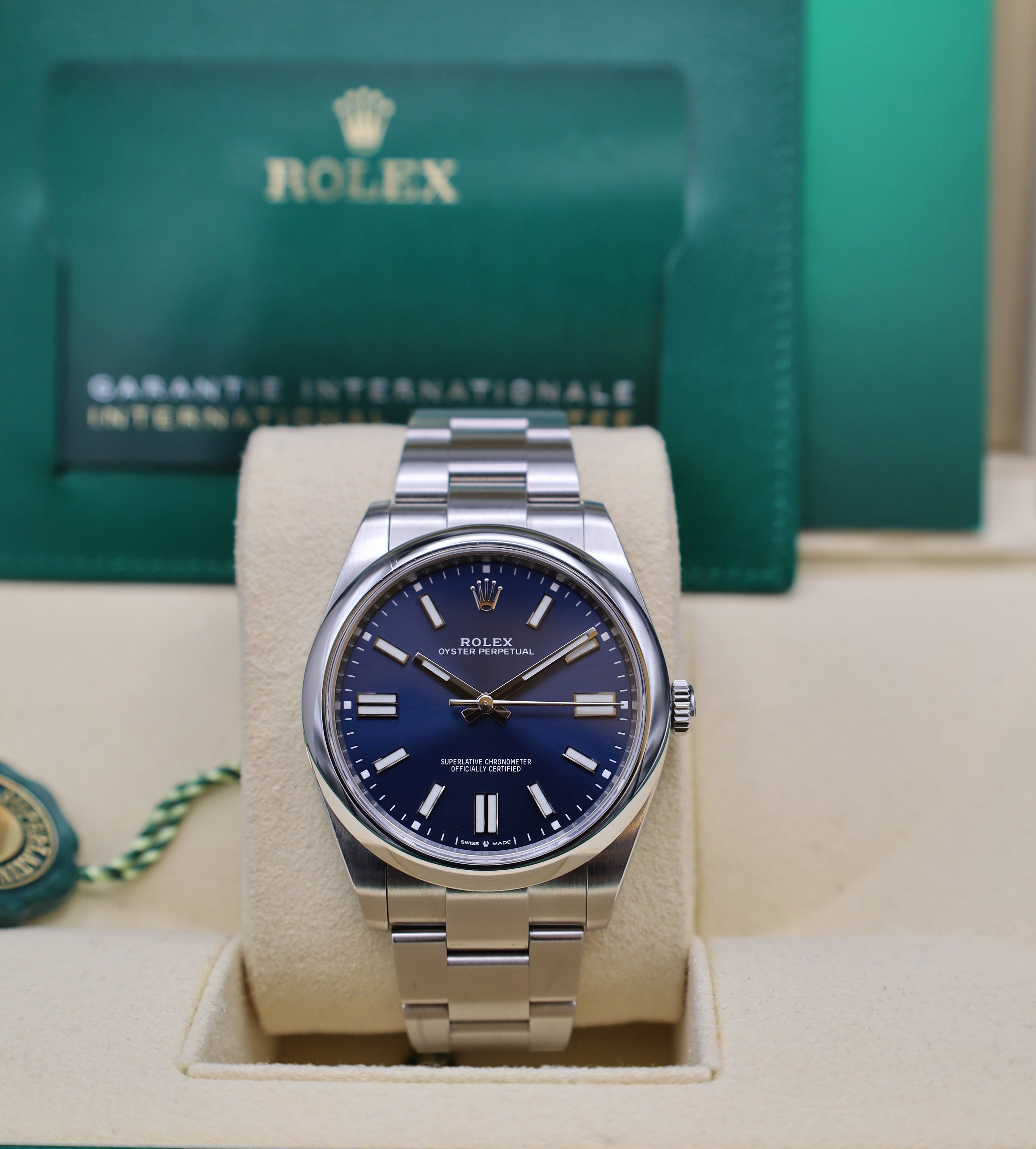 Rolex Oyster Perpetual 41 Blau - 2021 - Fullset - Sehr Gut - 124300