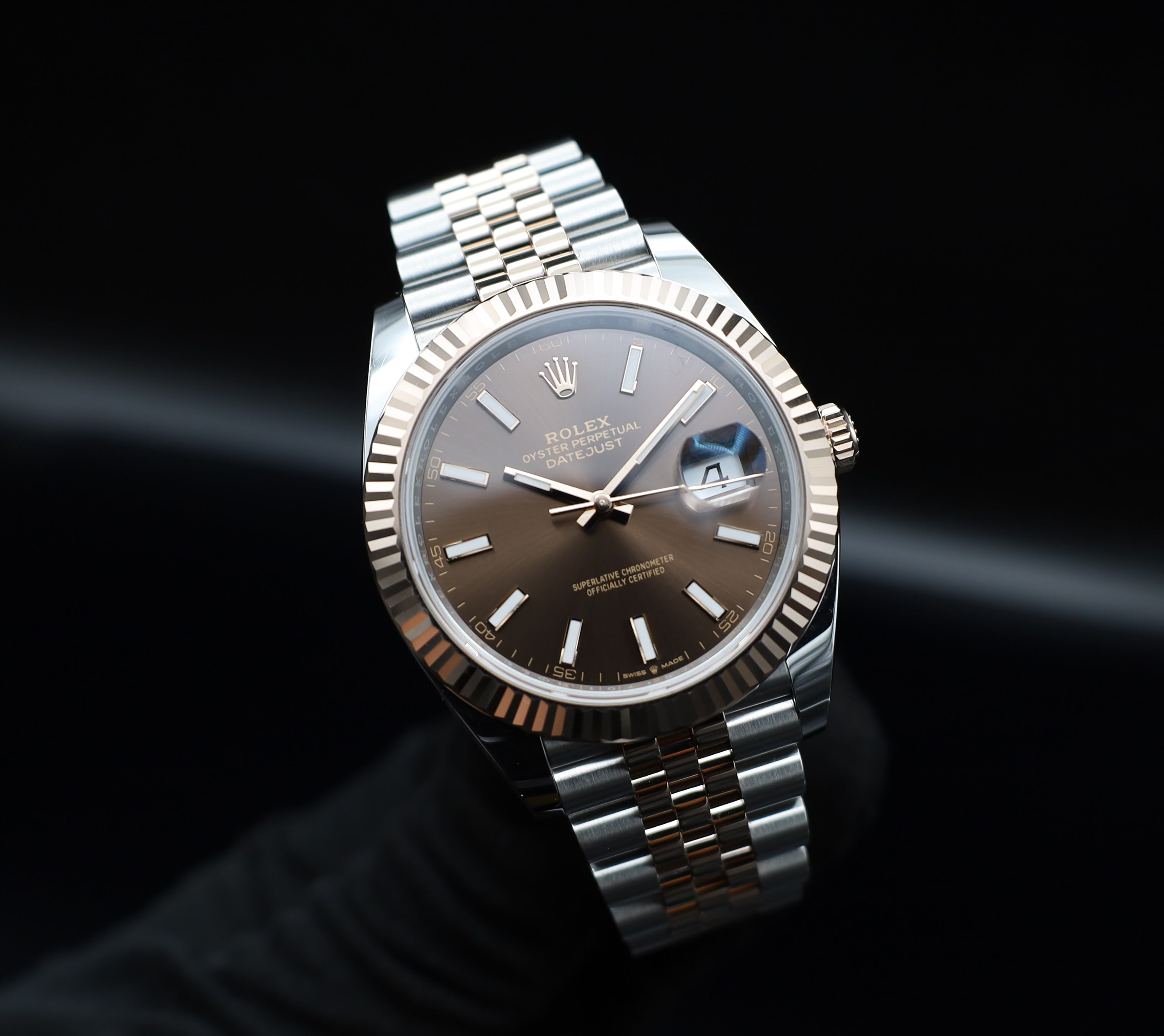 Rolex Datejust 41 Chocolate - 2023 - Stahl/ Roségold - Jubilee - Fullset - 126331