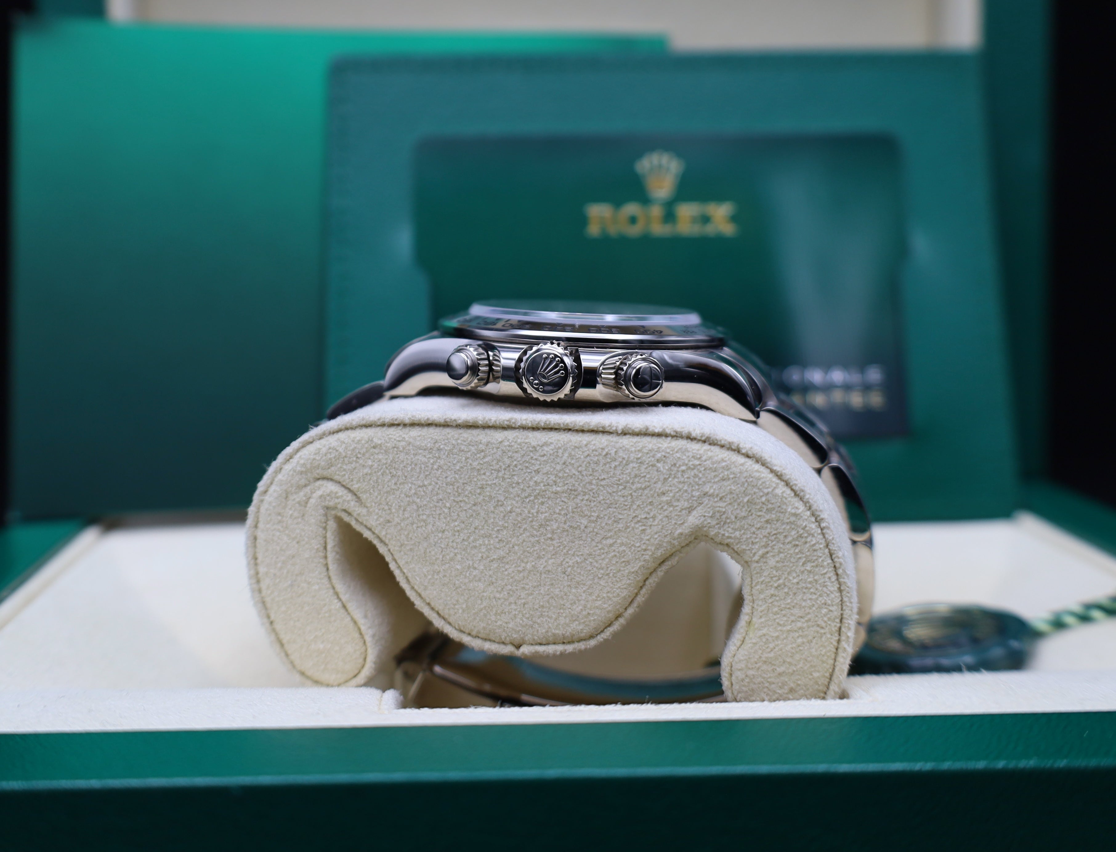 Rolex Daytona Weißgold Zifferblatt Blau - 2023 - Fullset - Oysterband - 116509