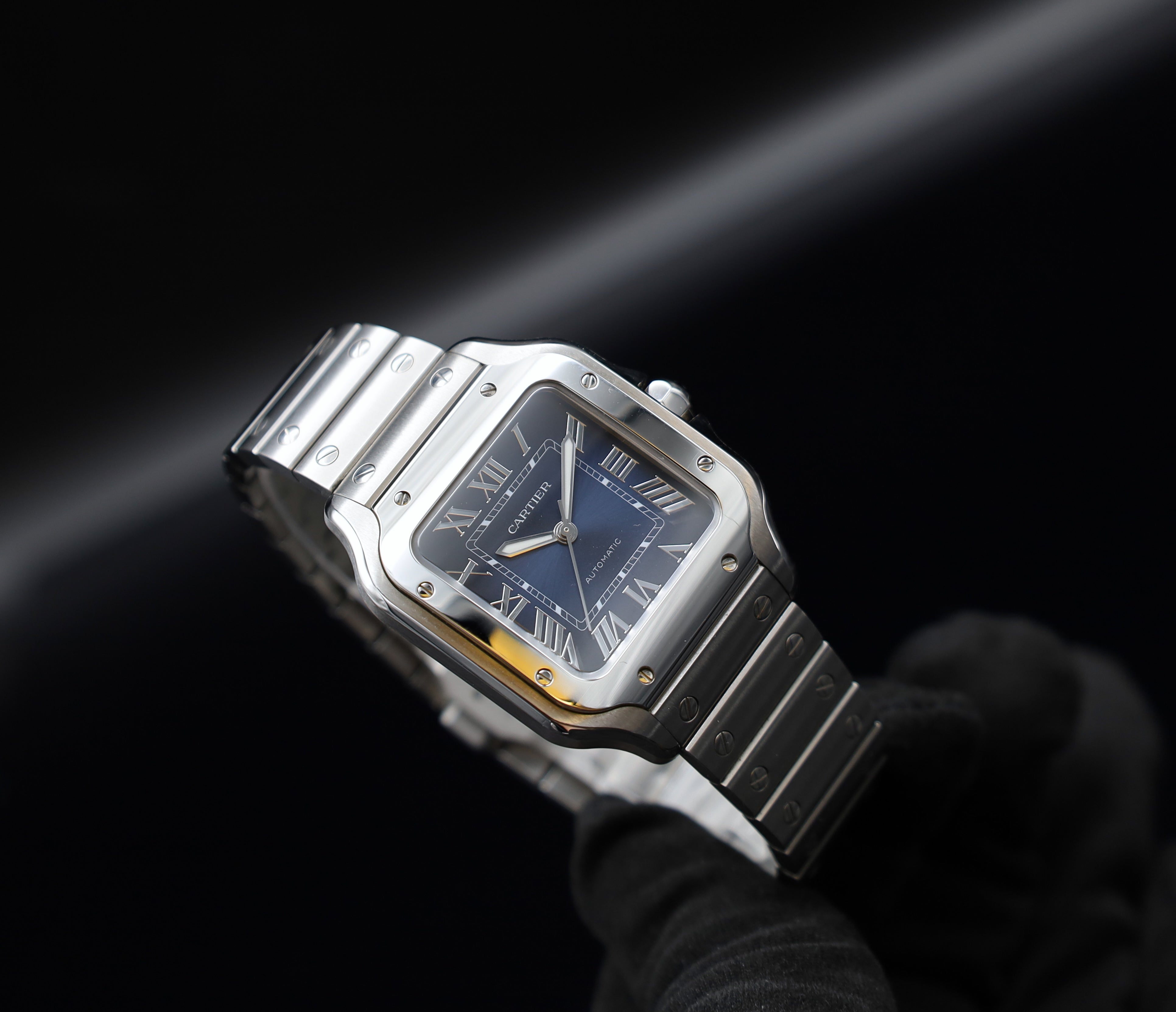 Cartier Santos De Cartier Blau Medium - WSSA0063