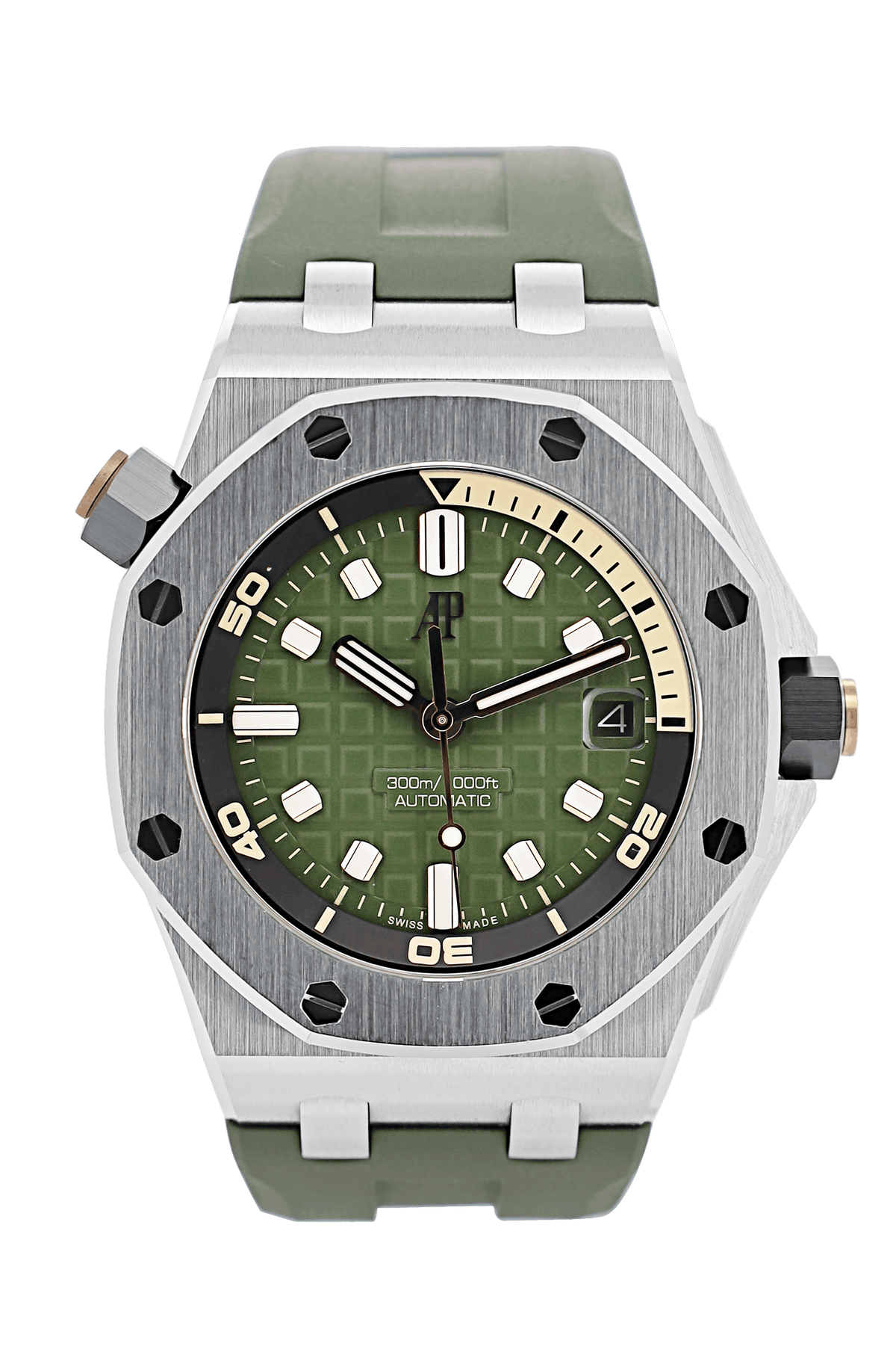 Audemars Piguet Royal Oak Offshore Diver Grün - 2025 - deutsche Papiere - Full Set
