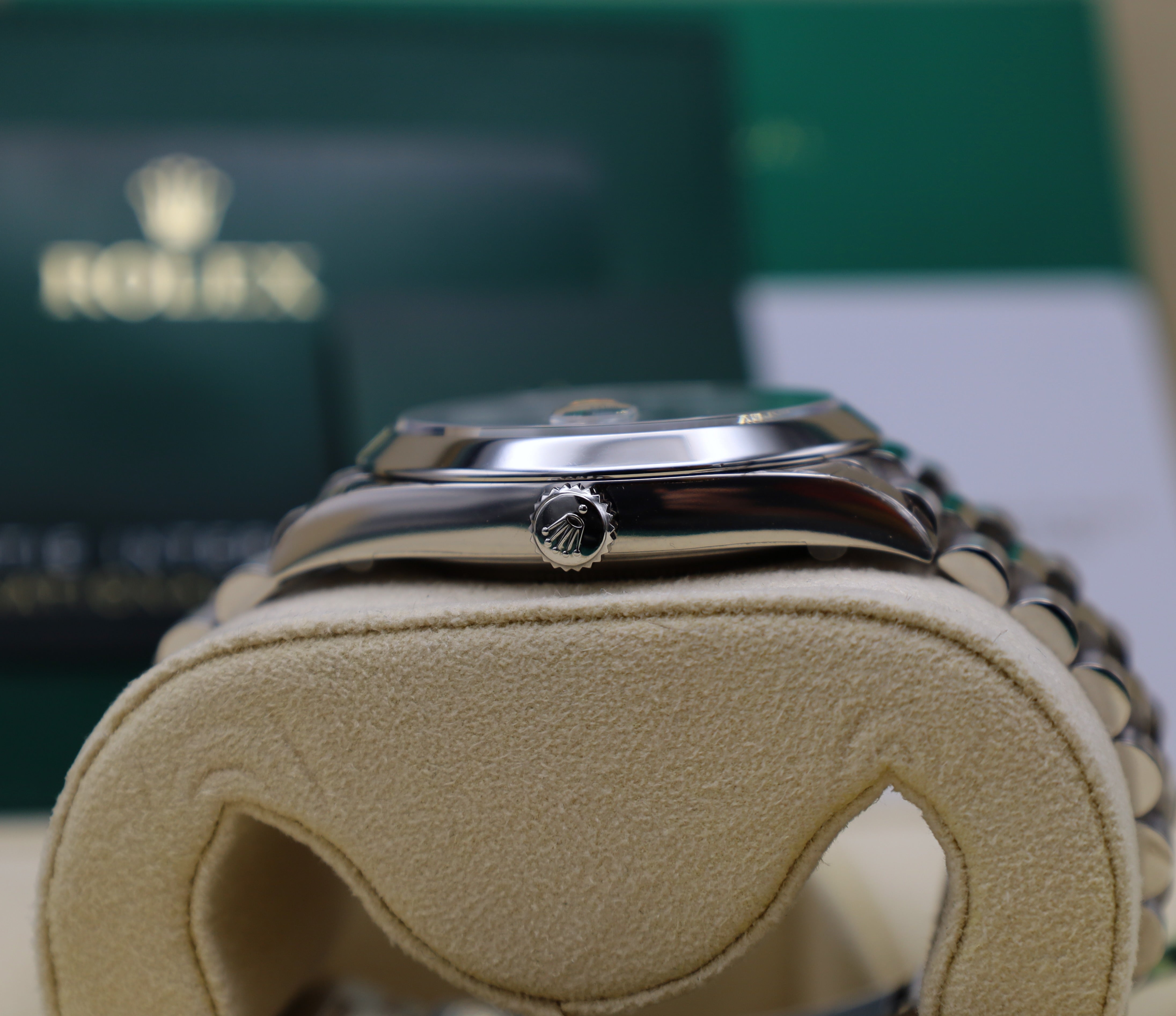 Rolex Day Date Platin baguette Zifferblatt - 12/2022 - Fullset - 228206