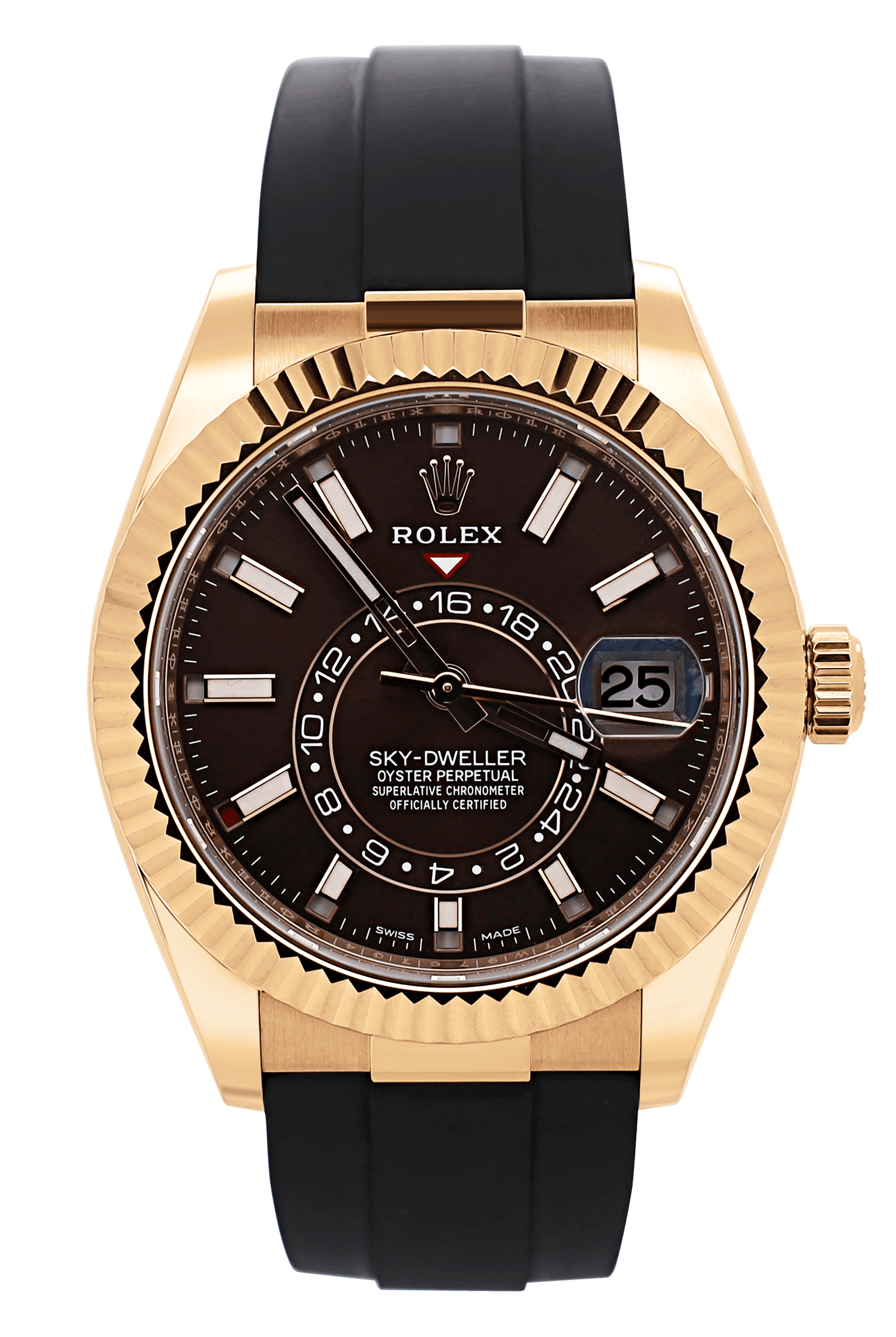 Rolex Sky-Dweller Oysterflex Roségold Rhodium Blatt - 2022 - 326235 - Fullset