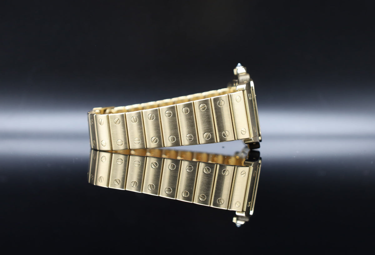 Cartier Santos Galbee - 750er Vollgold - 1991 - Fullset