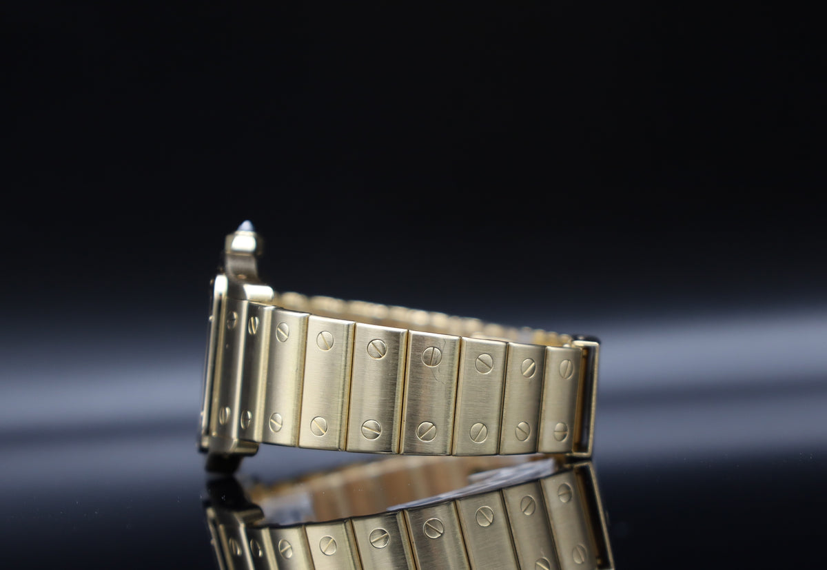 Cartier Santos Galbee - 750er Vollgold - 1991 - Fullset - Ref. 887901