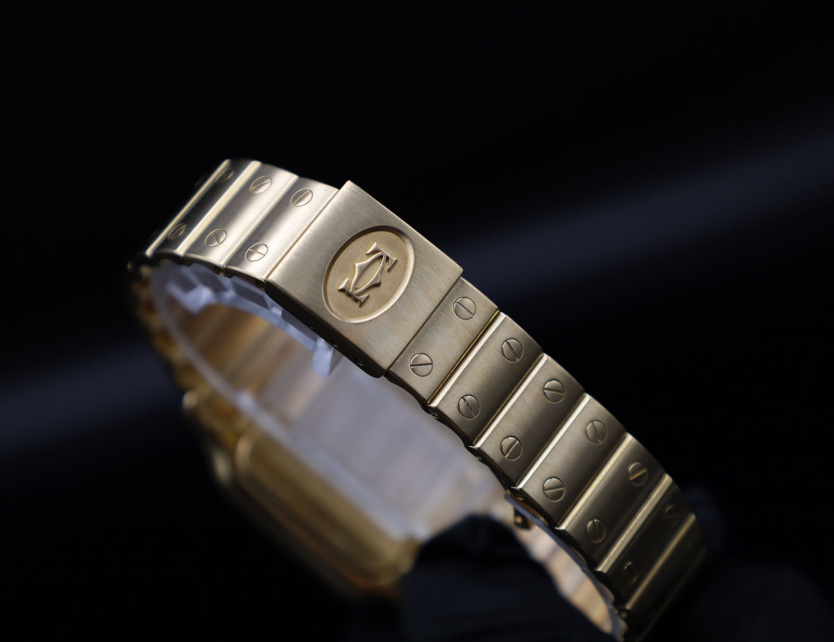 Cartier Santos Galbee - 750er Vollgold - 1991 - Fullset - Ref. 887901