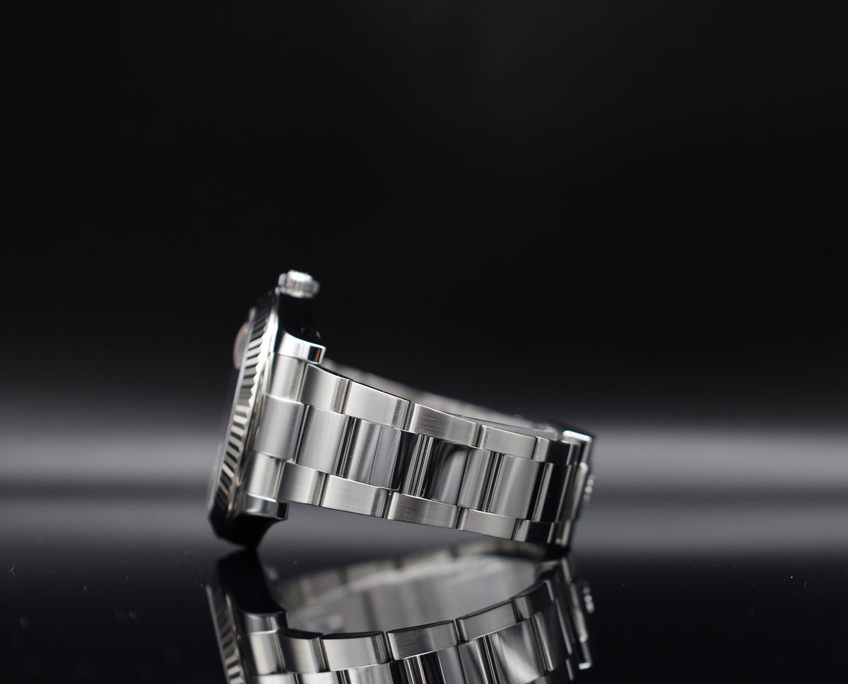 Rolex Datejust 41 Grau Diamant - Oysterband - LC Niederlande - Full Set - 116334