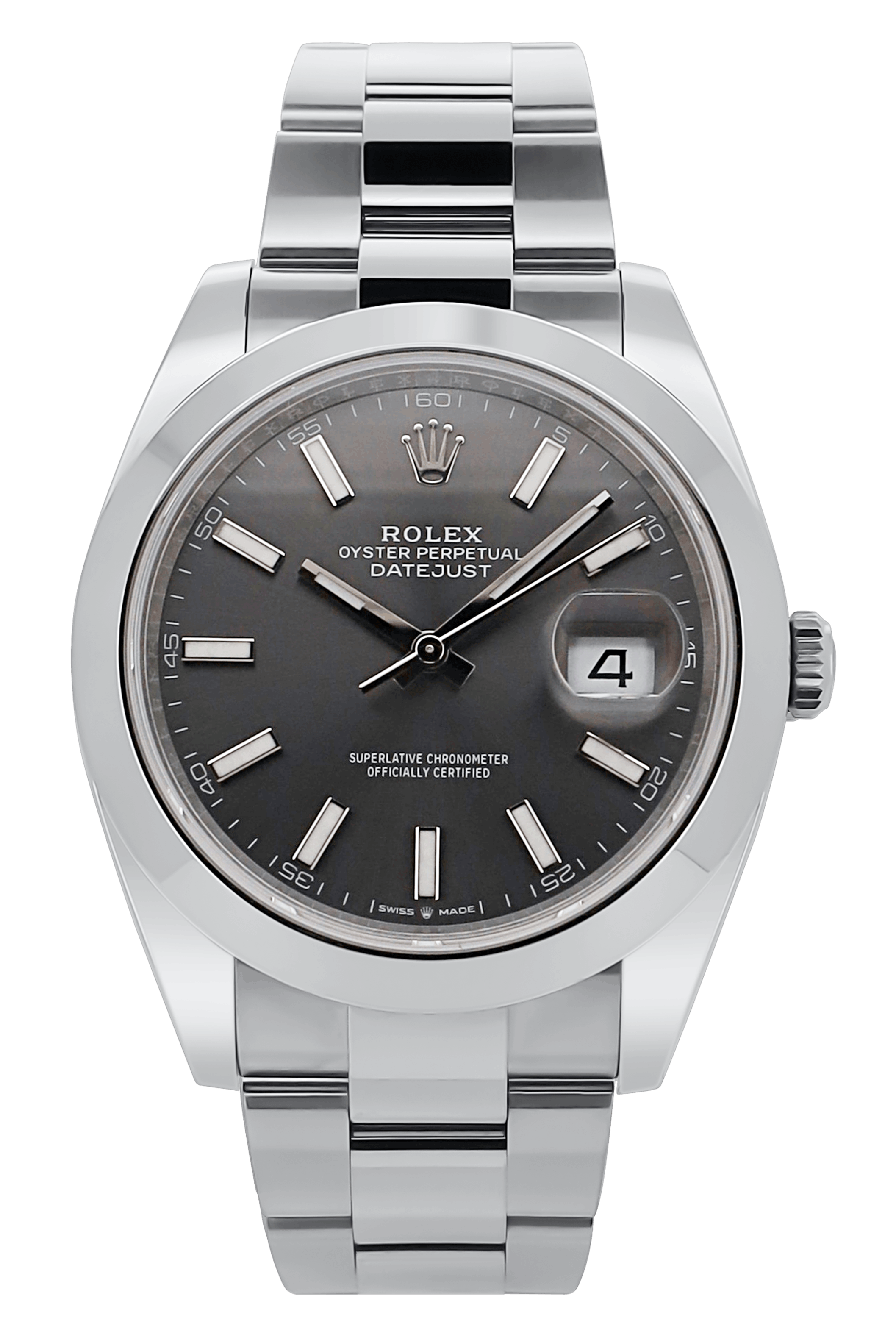 Rolex Datejust 41 Rhodium Oyster - 2023 - Fullset - 126300