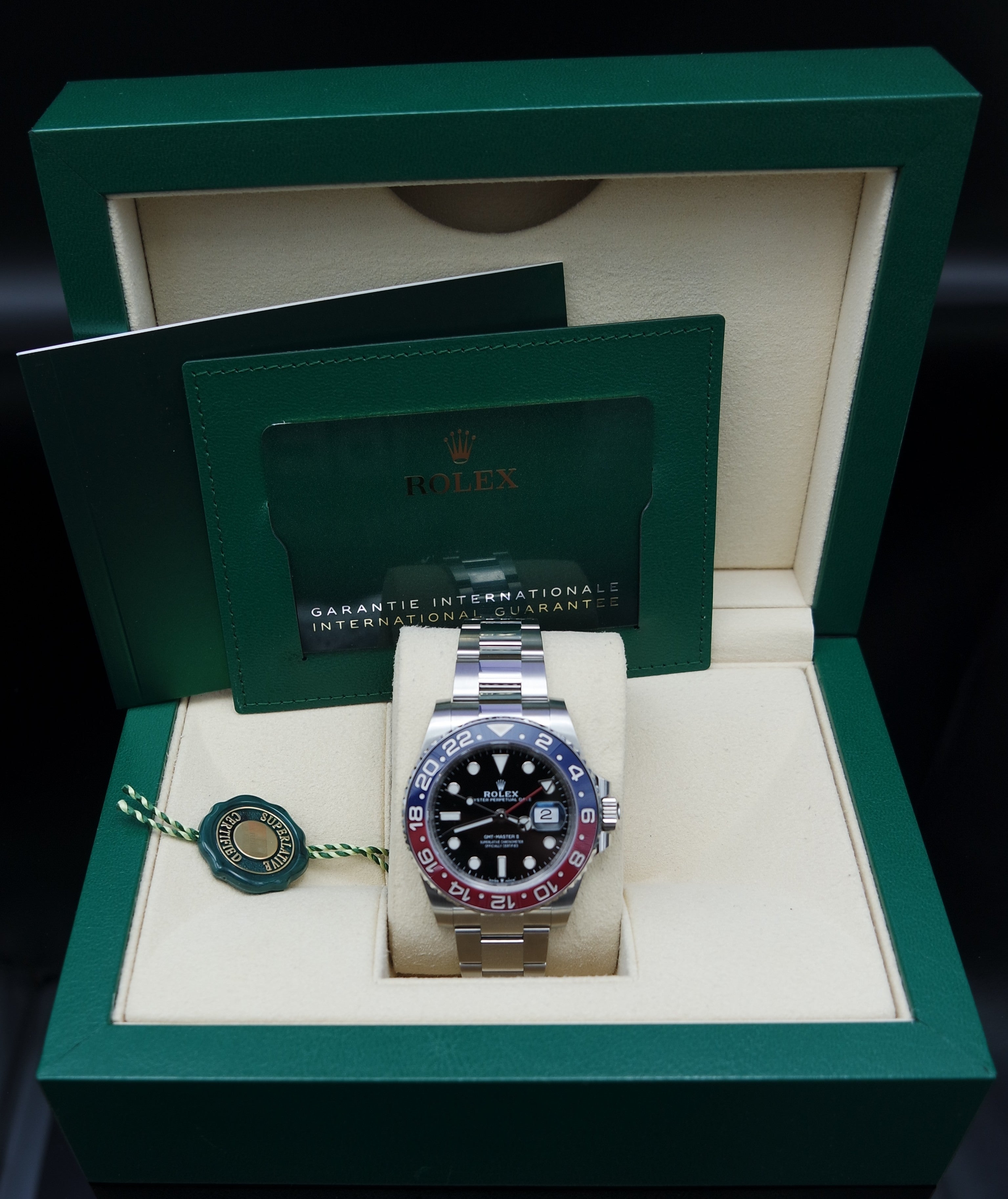 Rolex GMT Master II "Pepsi" - 2022 -LC100 - Fullset - Oysterband - 126710BLRO