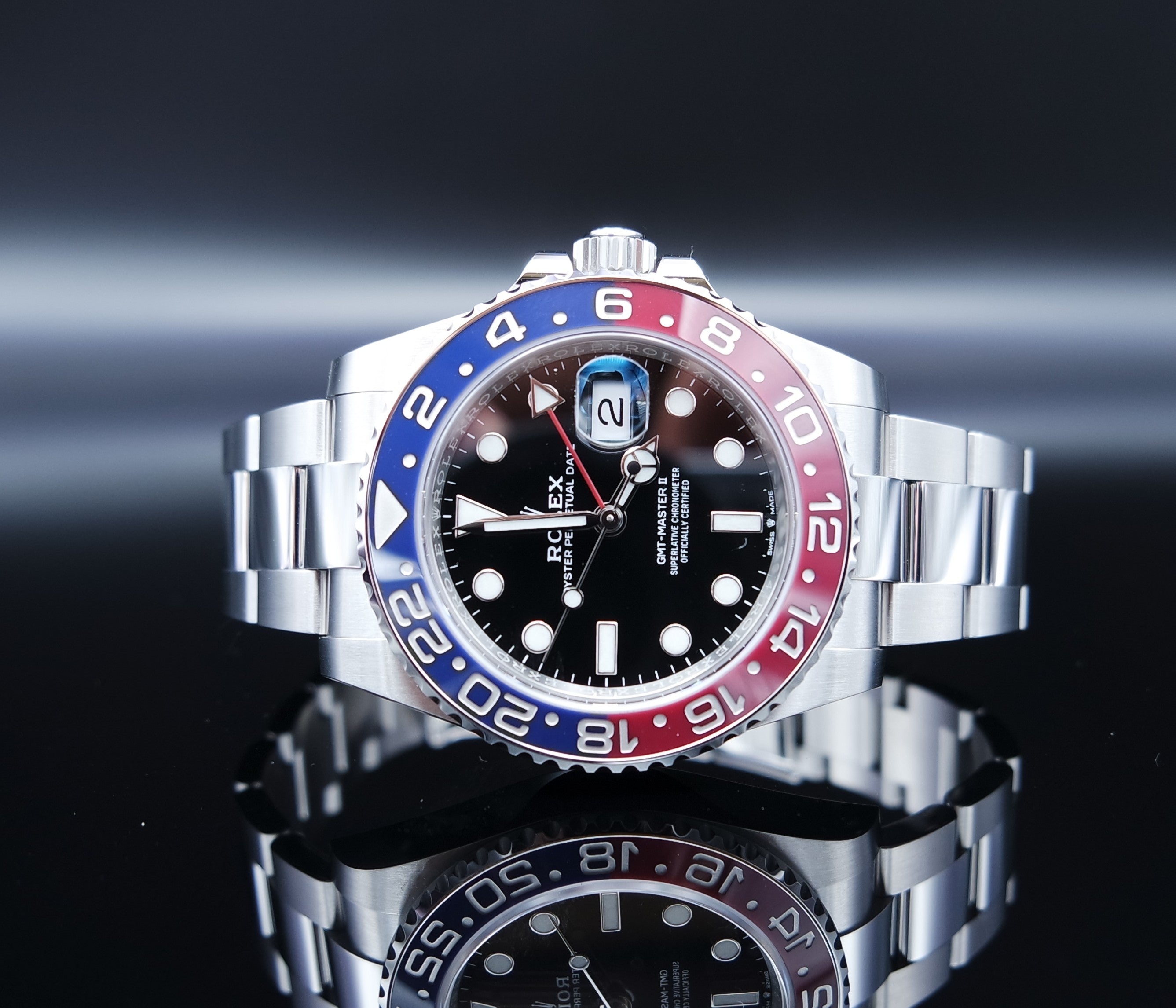 Rolex GMT Master II "Pepsi" - 2022 -LC100 - Fullset - Oysterband - 126710BLRO