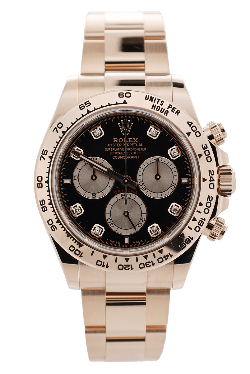 Rolex Daytona Roségold Schwarzes Diamant Zifferblatt 2024 - LC100 - 126505