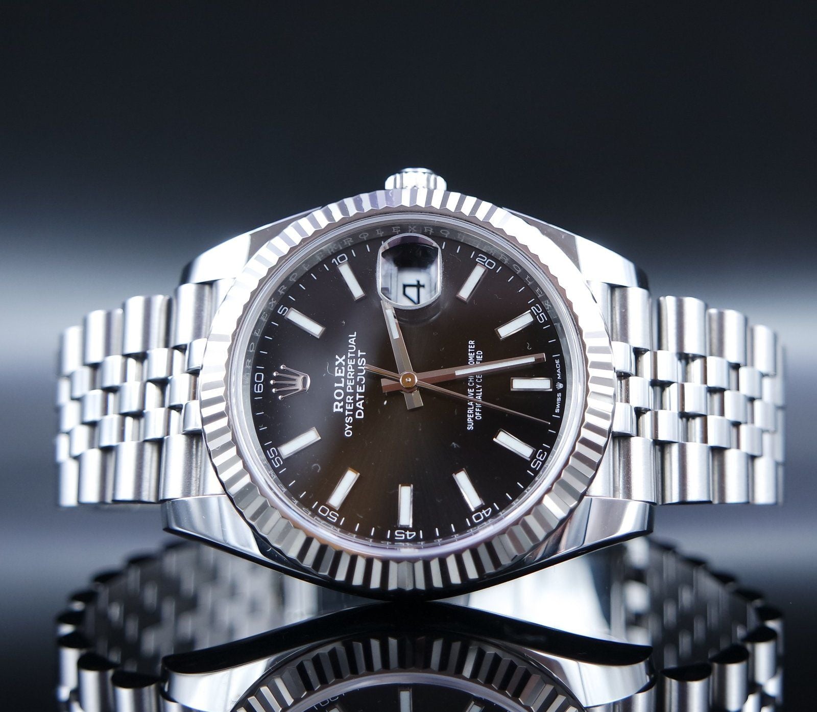 Rolex Datejust 41 Schwarz - 2022 - Jubilee - Fullset - Stahl - 126334
